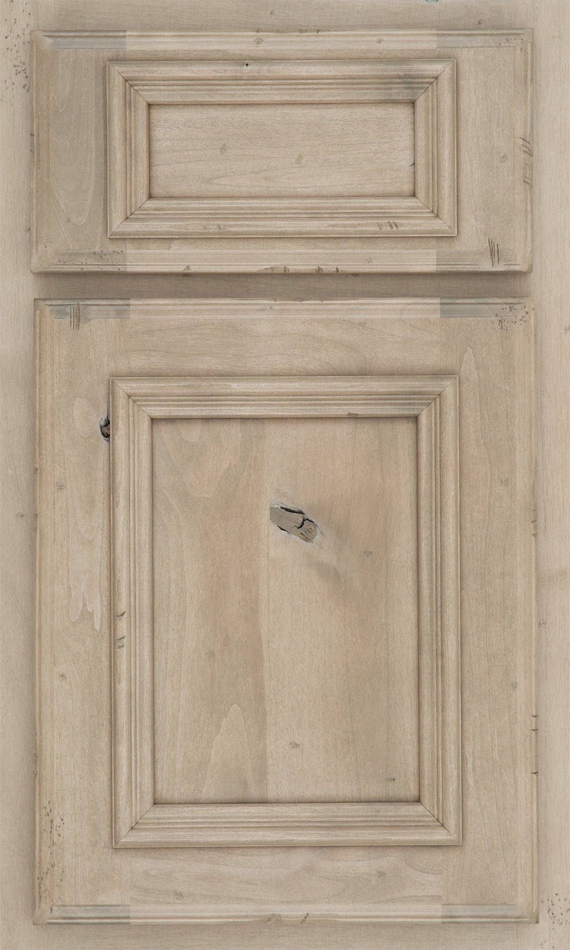 Custom Shiloh cabinet door in light wood, ideal for modern kitchen designs with customizable features.