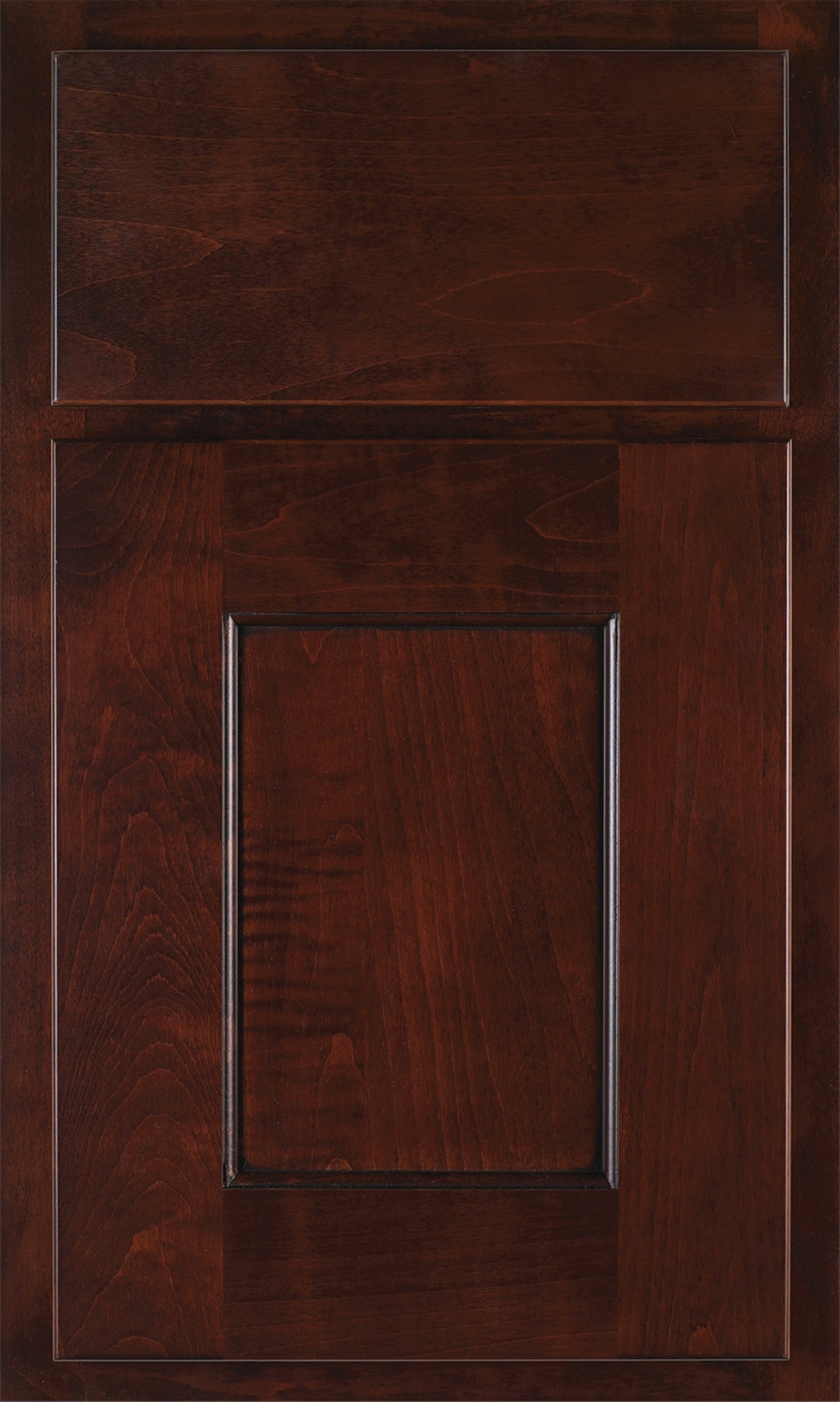 Shiloh cabinets in rich walnut finish, featuring customizable design for kitchen renovation.
