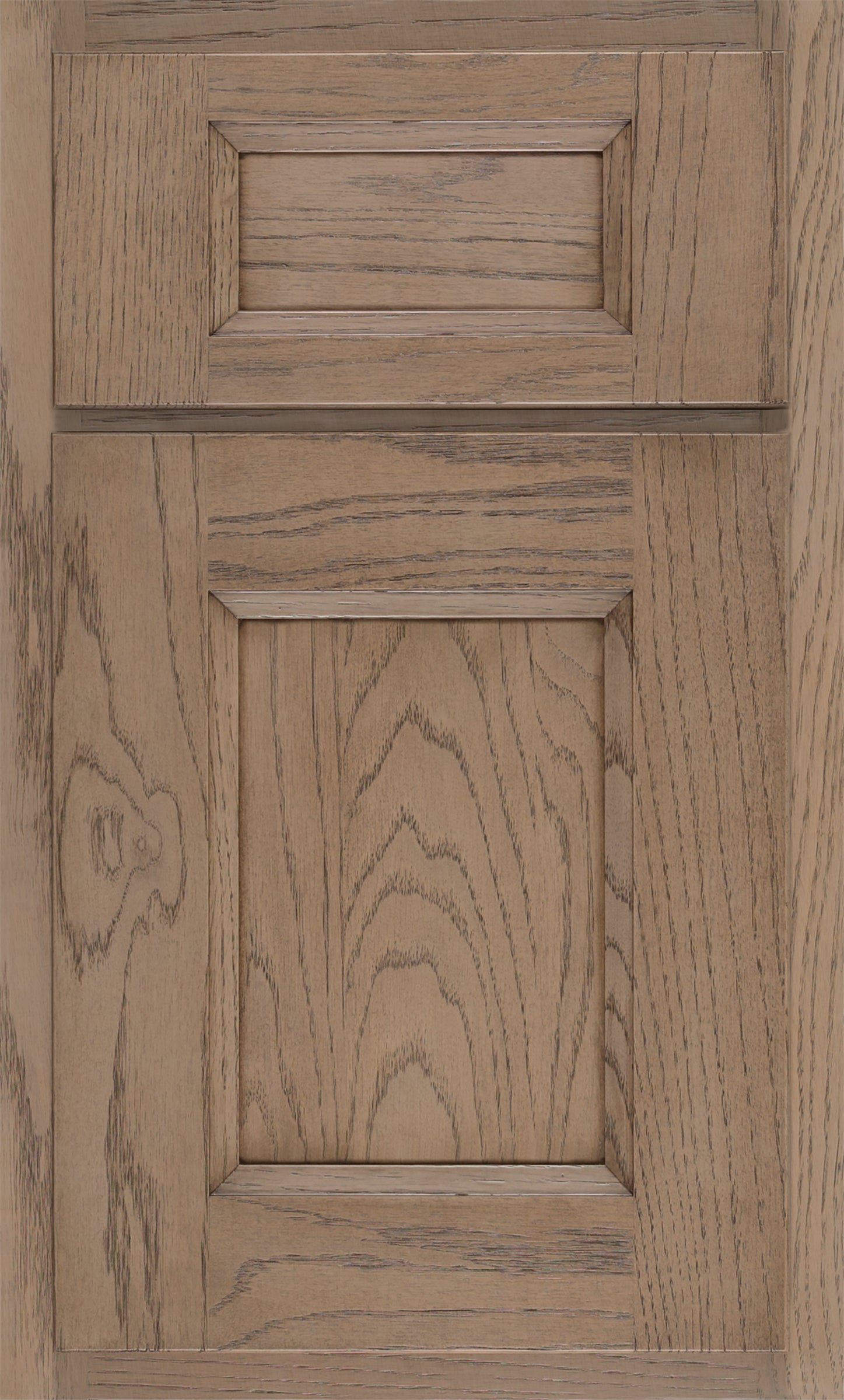 Shiloh Statesville cabinet door in a natural wood finish, customizable for kitchen designs with various species and highlights.