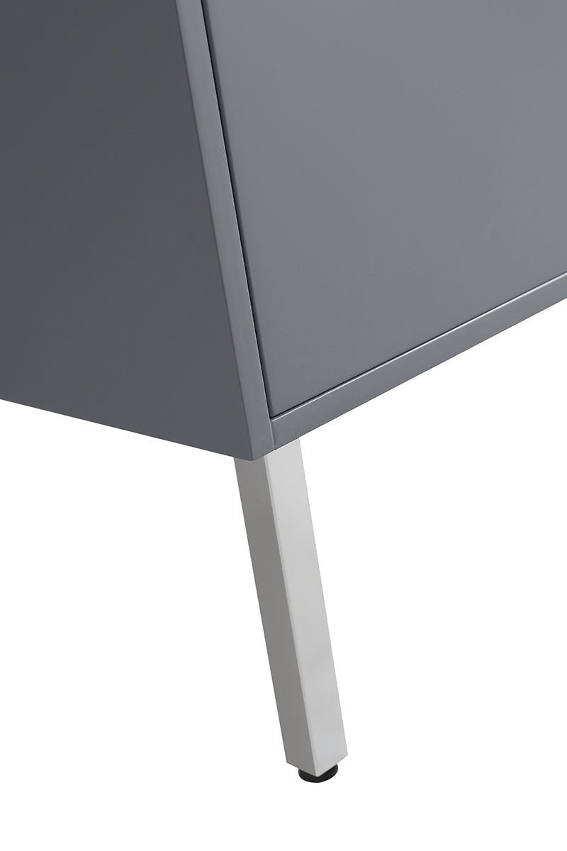 24" V9003 Vanity with Ceramic Sink (Matte Grey)