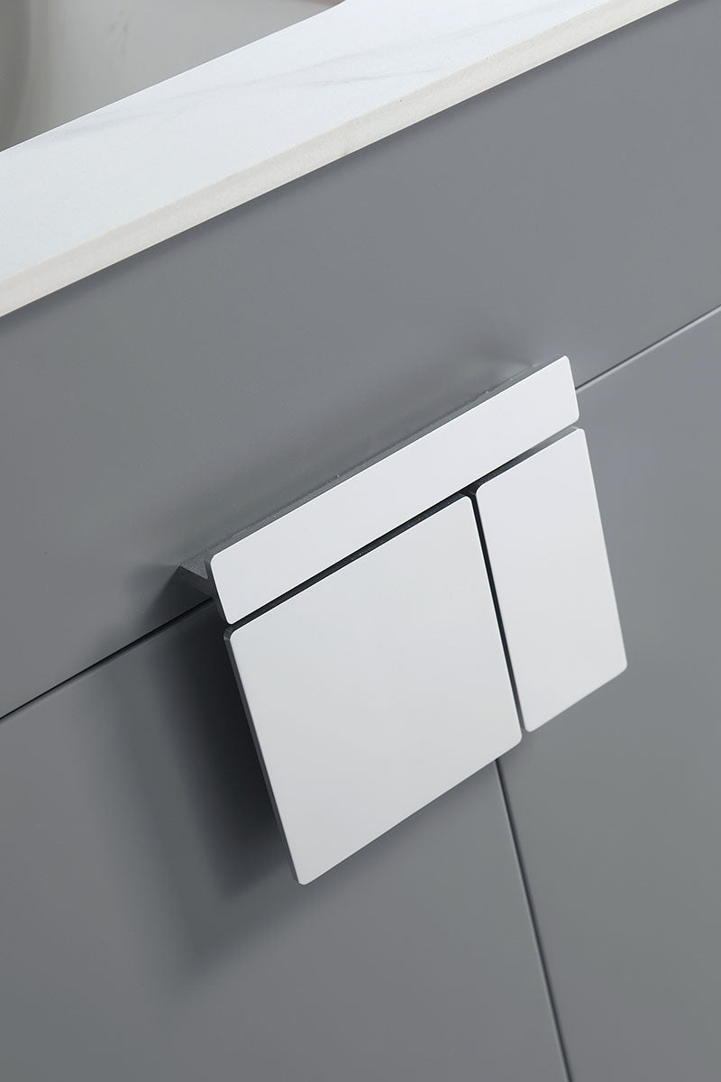 36" V9003 Vanity with Sintered Stone Countertop (Matte Grey)