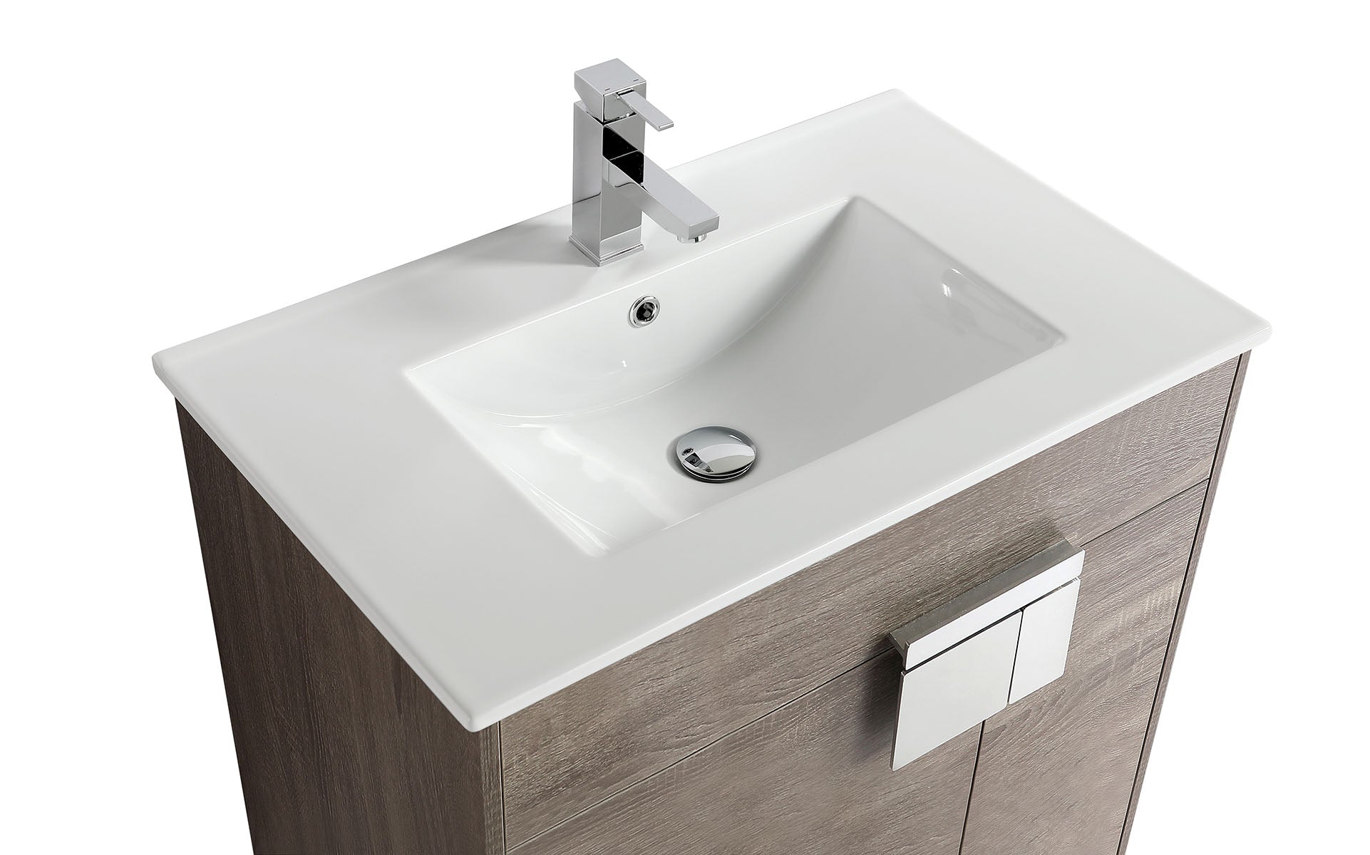 30" V9003 Vanity with Ceramic Sink (Sonoma Oak)