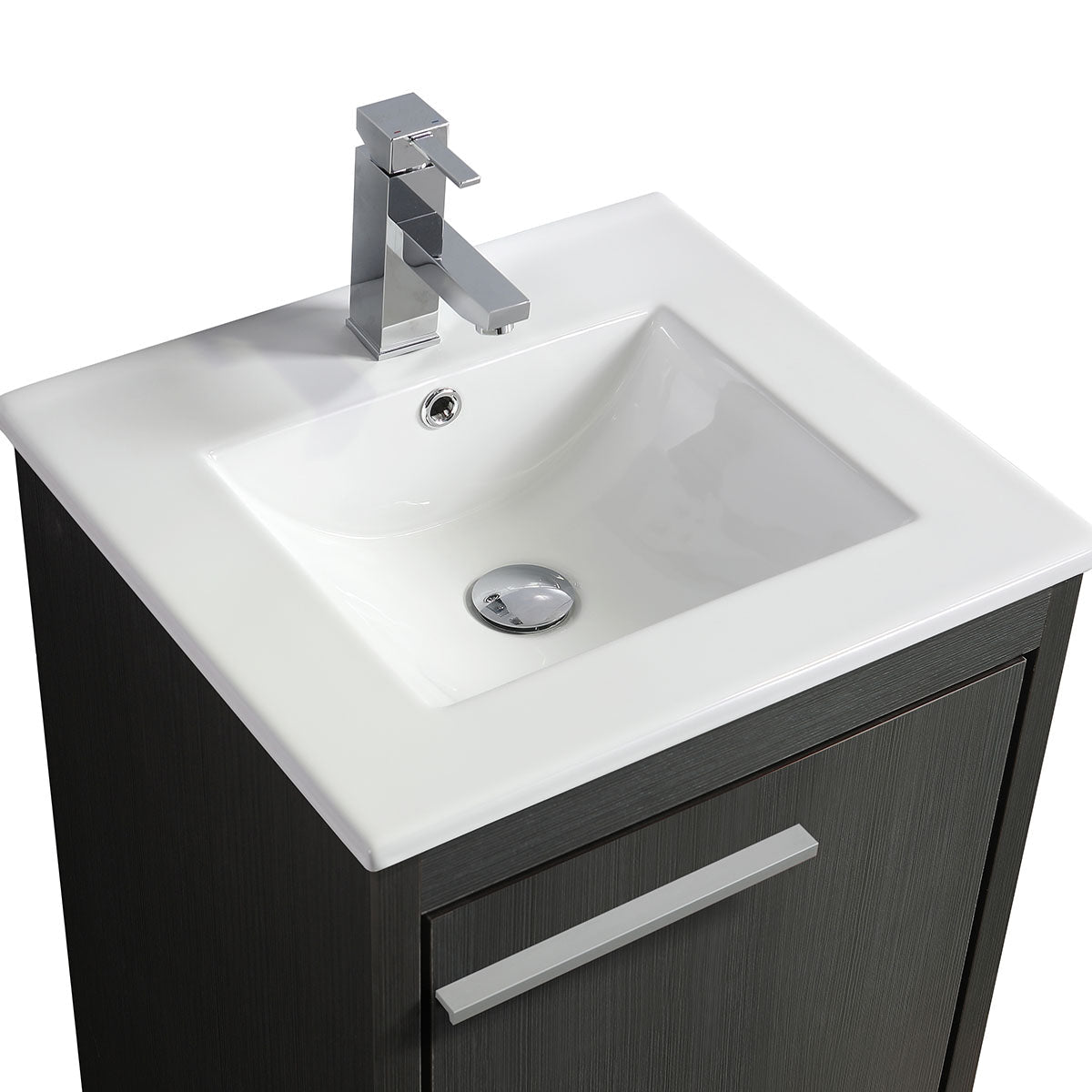 20" V9004 Vanity with Ceramic Sink (Charcoal Grey)