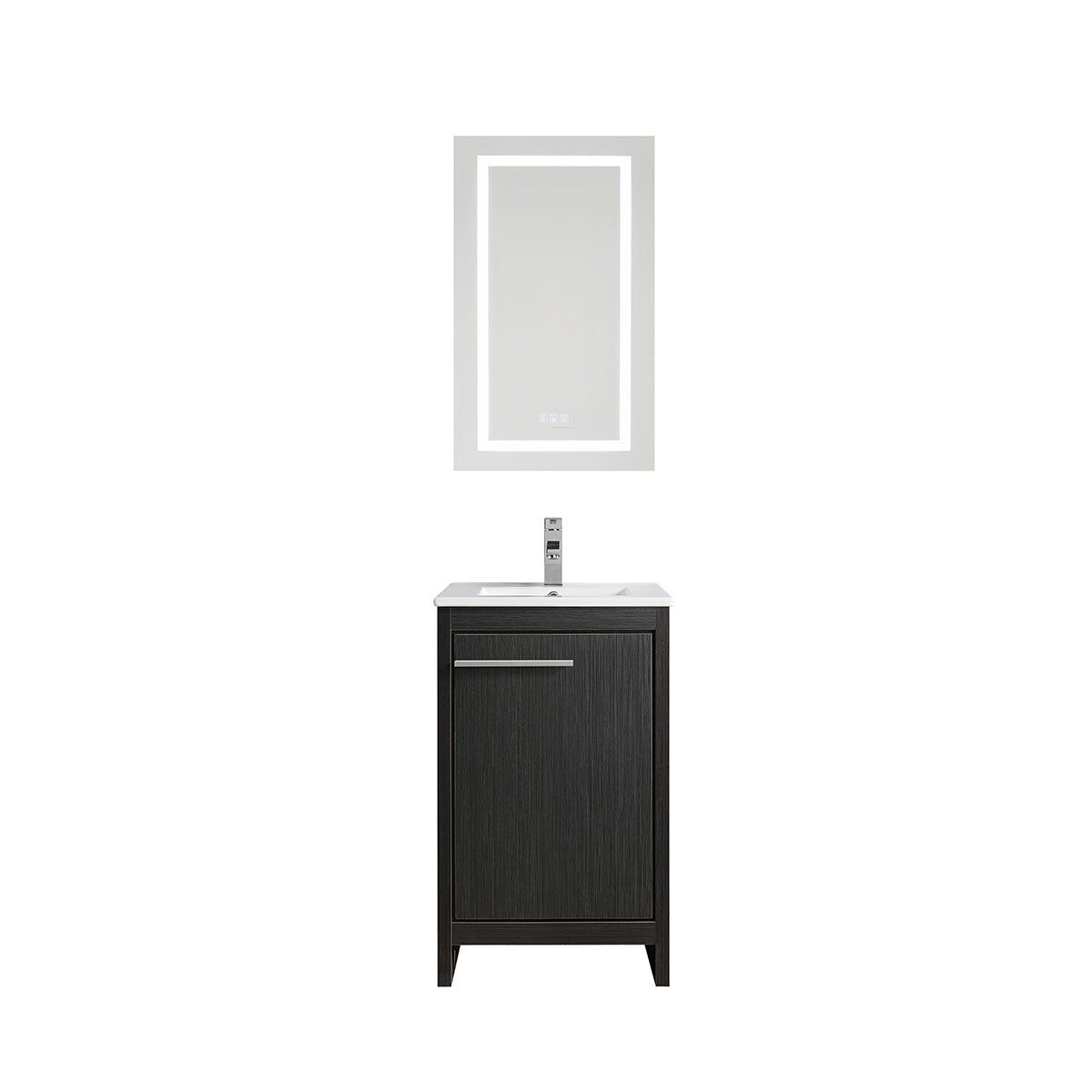 20" V9004 Vanity with Ceramic Sink (Charcoal Grey)