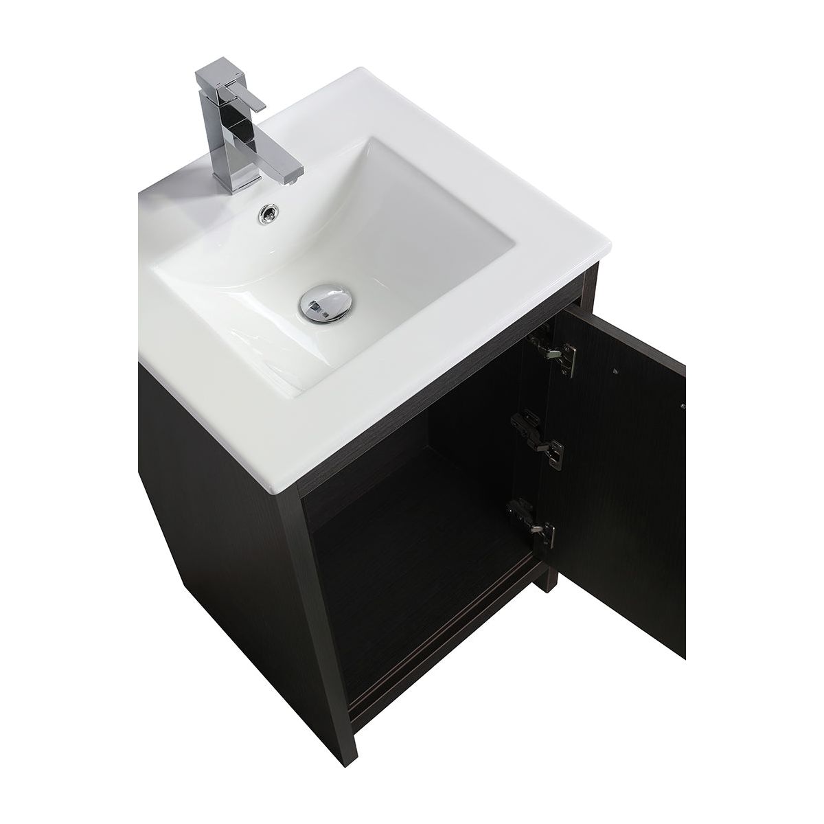 20" V9004 Vanity with Ceramic Sink (Charcoal Grey)