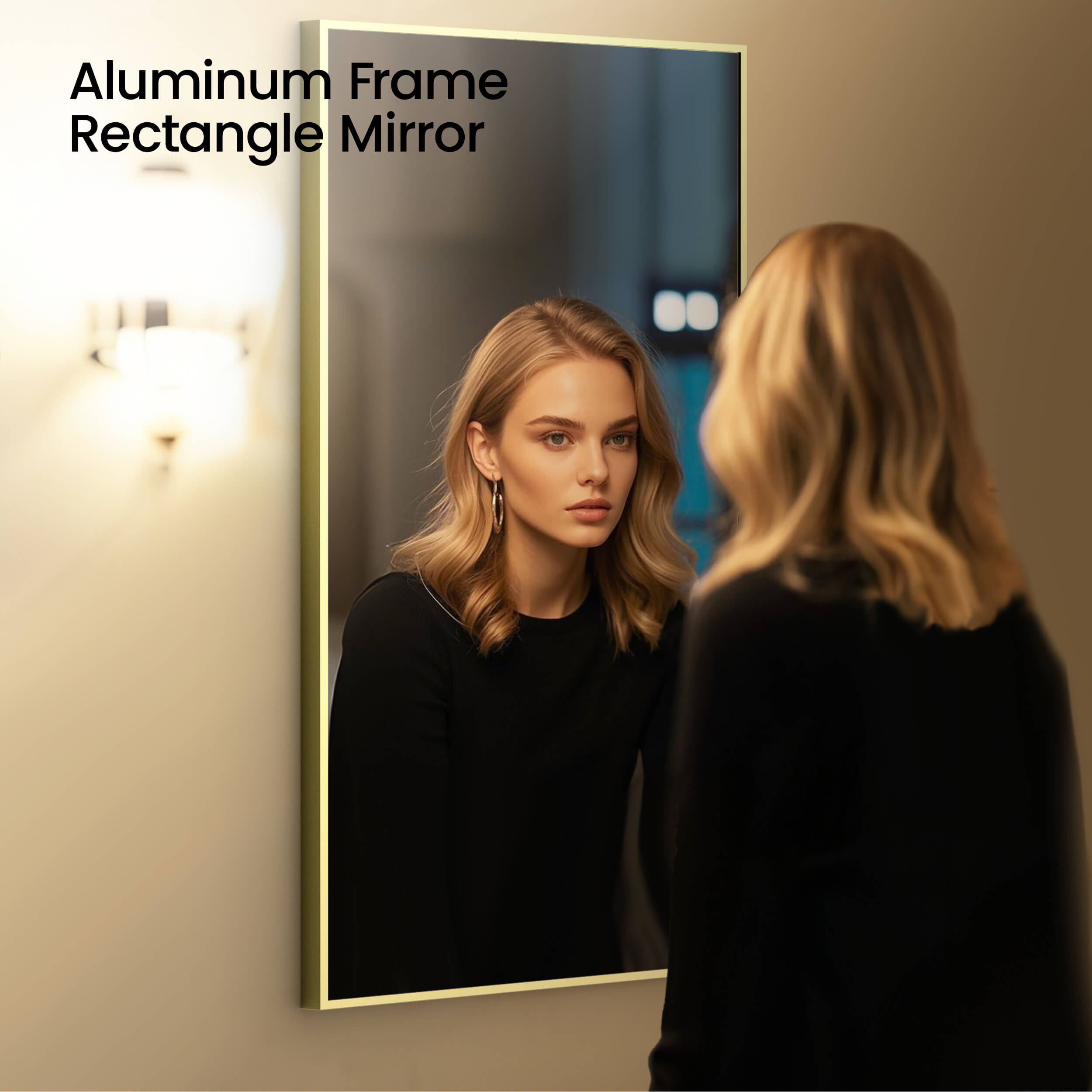 18" x 36" Shatterproof Wall Mount Metal Frame Mirror - FM1-1836 - Shop at Home Craft Studio - 7
