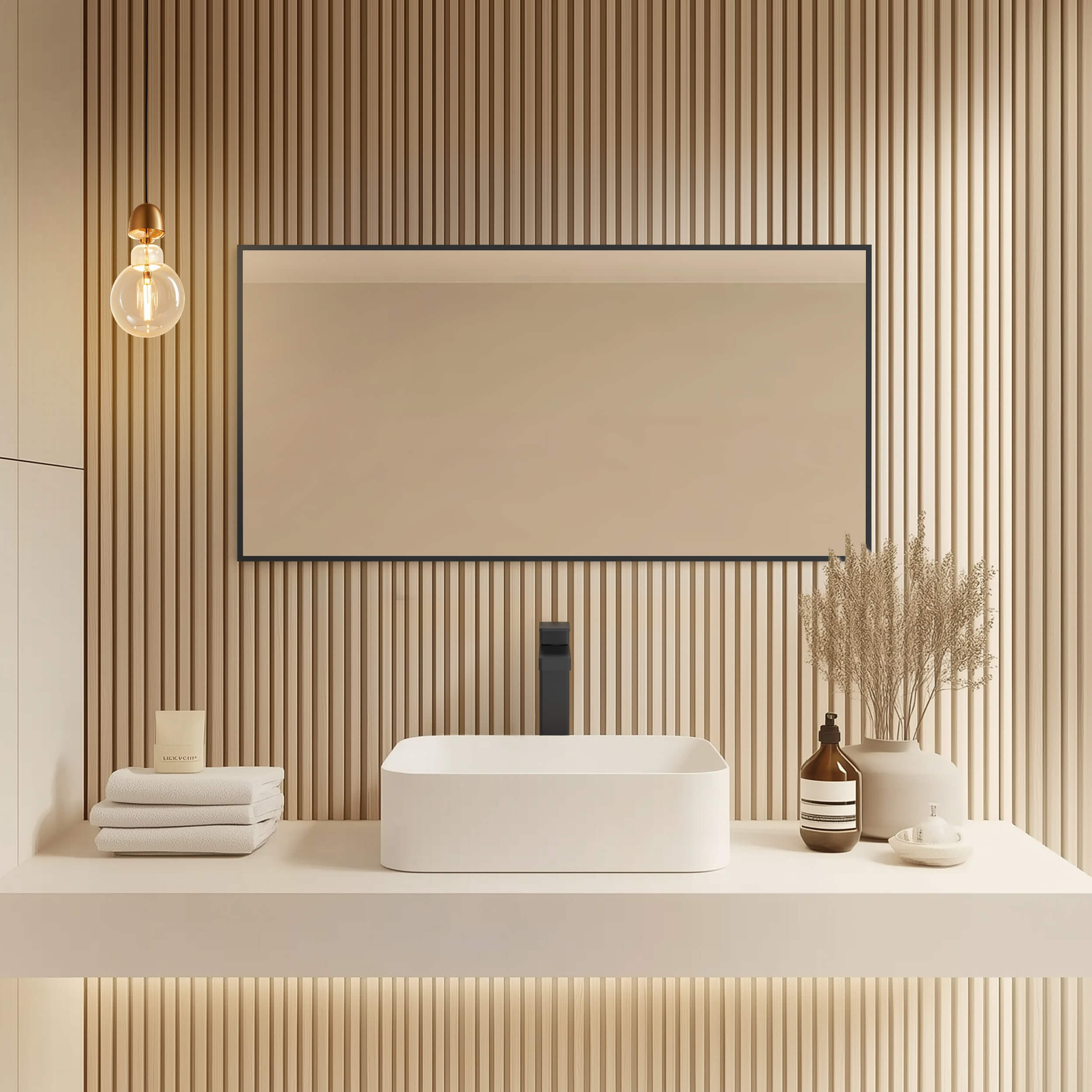 18" x 36" Shatterproof Wall Mount Metal Frame Mirror - FM1-1836 - Shop at Home Craft Studio - 17