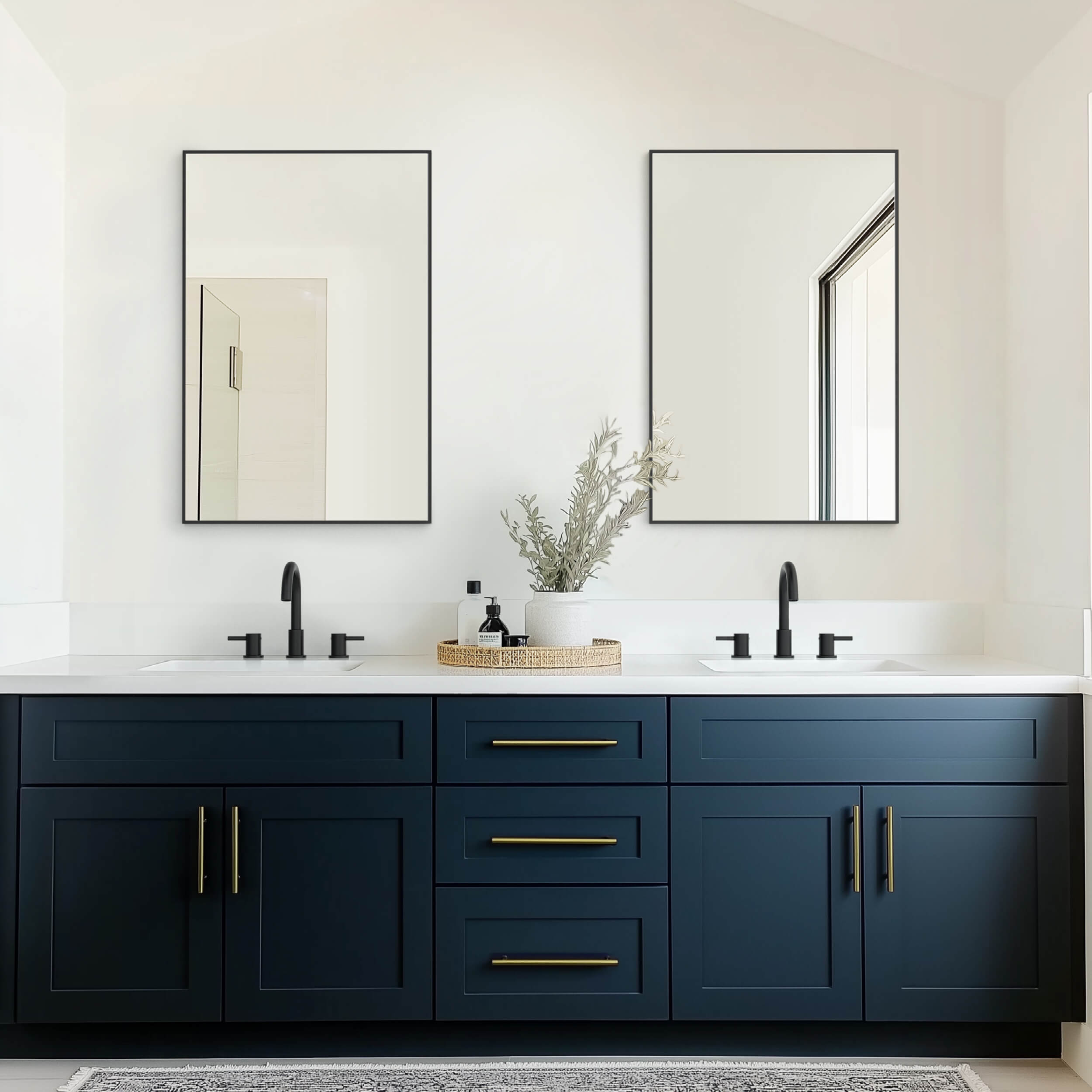 24" x 36" Shatterproof Wall Mount Metal Frame Mirror - FM1-2436 - Shop at Home Craft Studio - 16