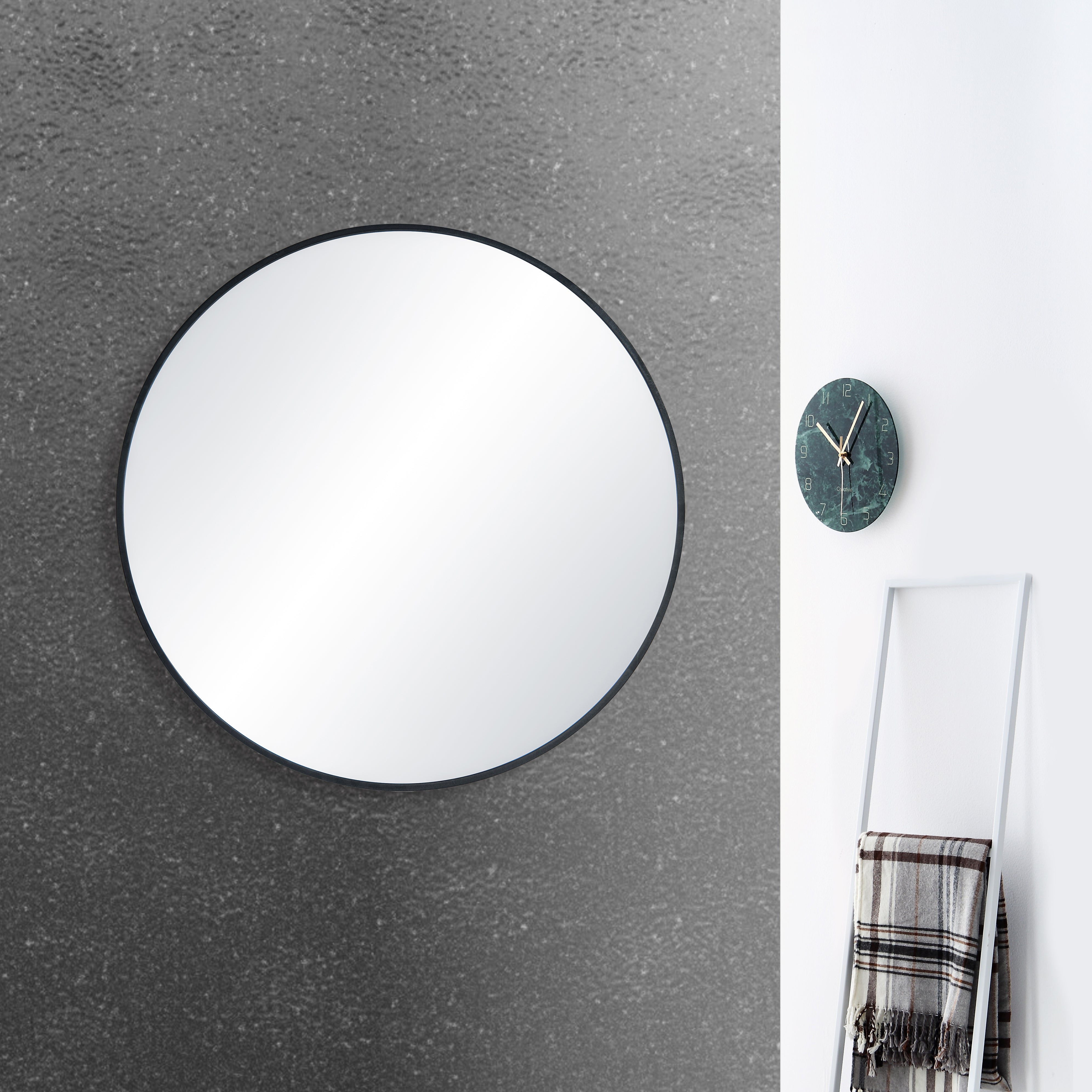 28" Shatterproof Wall Mount Metal Frame Mirror - FM3-R28 - Shop at Home Craft Studio - 8