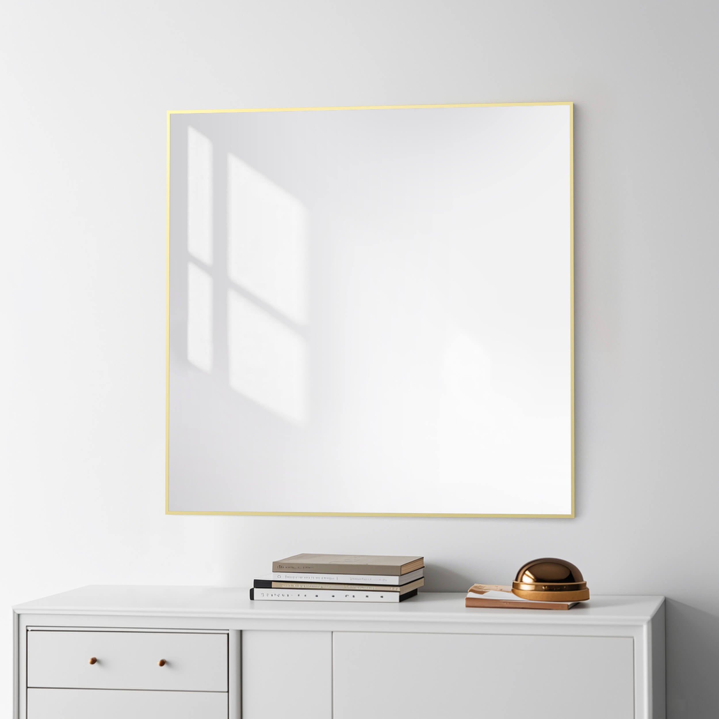 36" x 36" Shatterproof Wall Mount Metal Frame Mirror - FM1-3636 - Shop at Home Craft Studio - 6