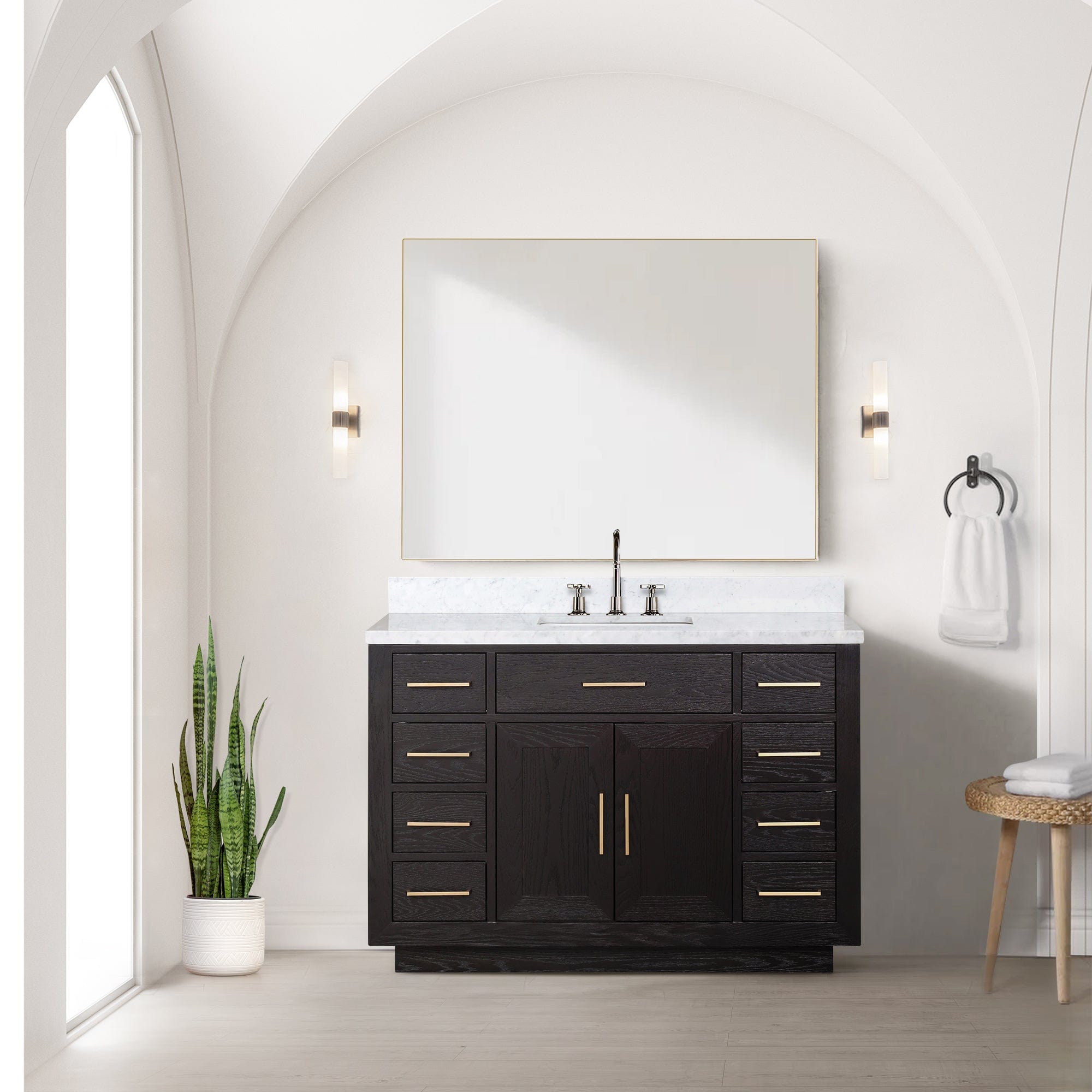 Abbey 48" x 22" Single Bath Vanity Bathroom Vanity - Shop at Home Craft Studio - 3