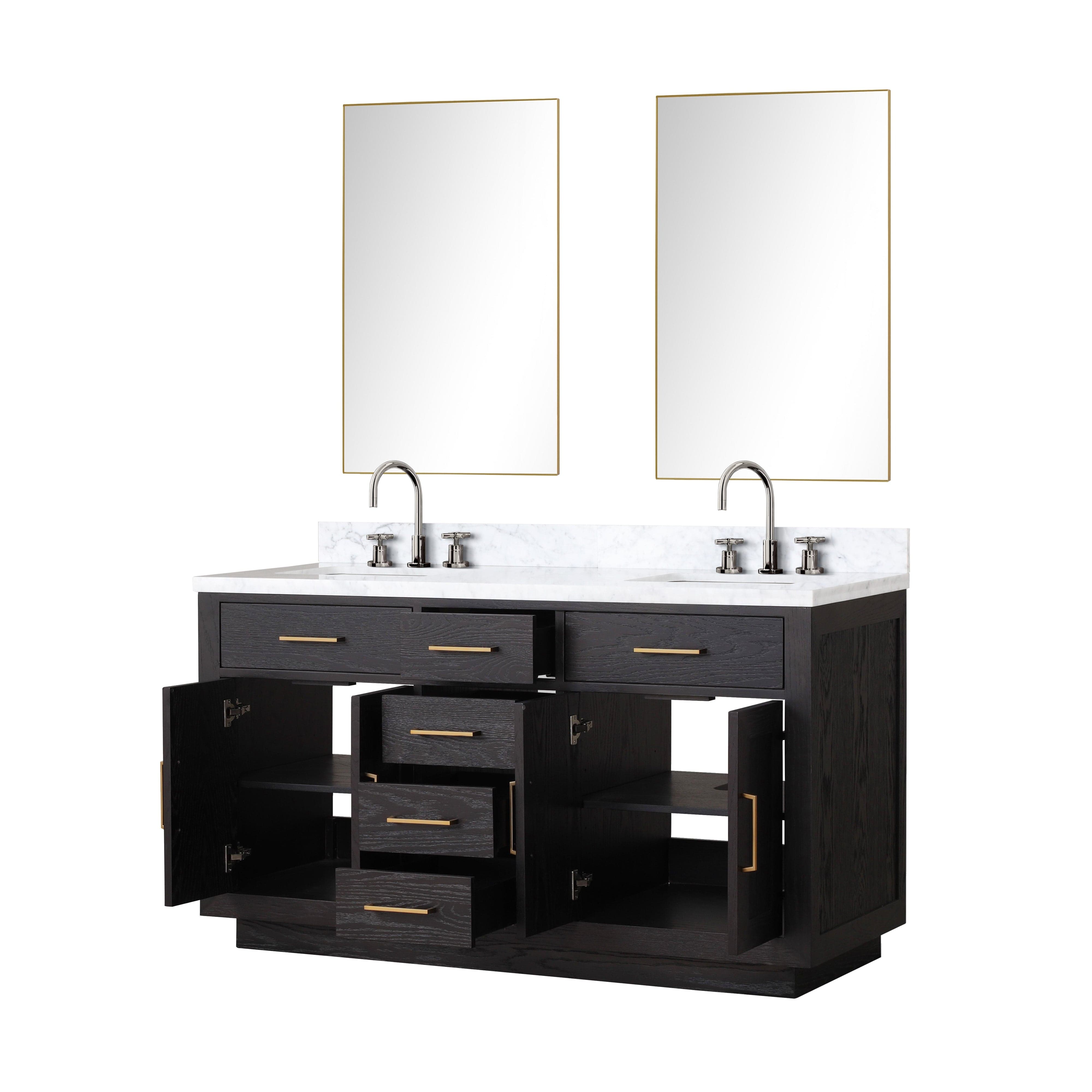 Abbey 60" x 22" Double Bath Vanity Bathroom Vanity - Shop at Home Craft Studio - 10