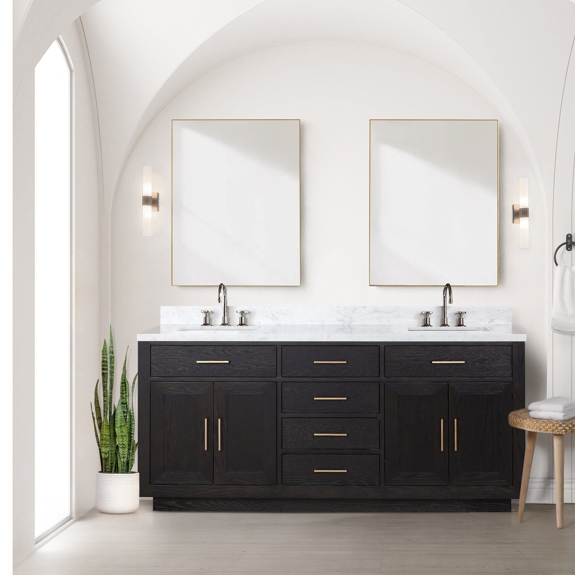 Abbey 72" x 22" Double Bath Vanity Bathroom Vanity - Shop at Home Craft Studio - 2