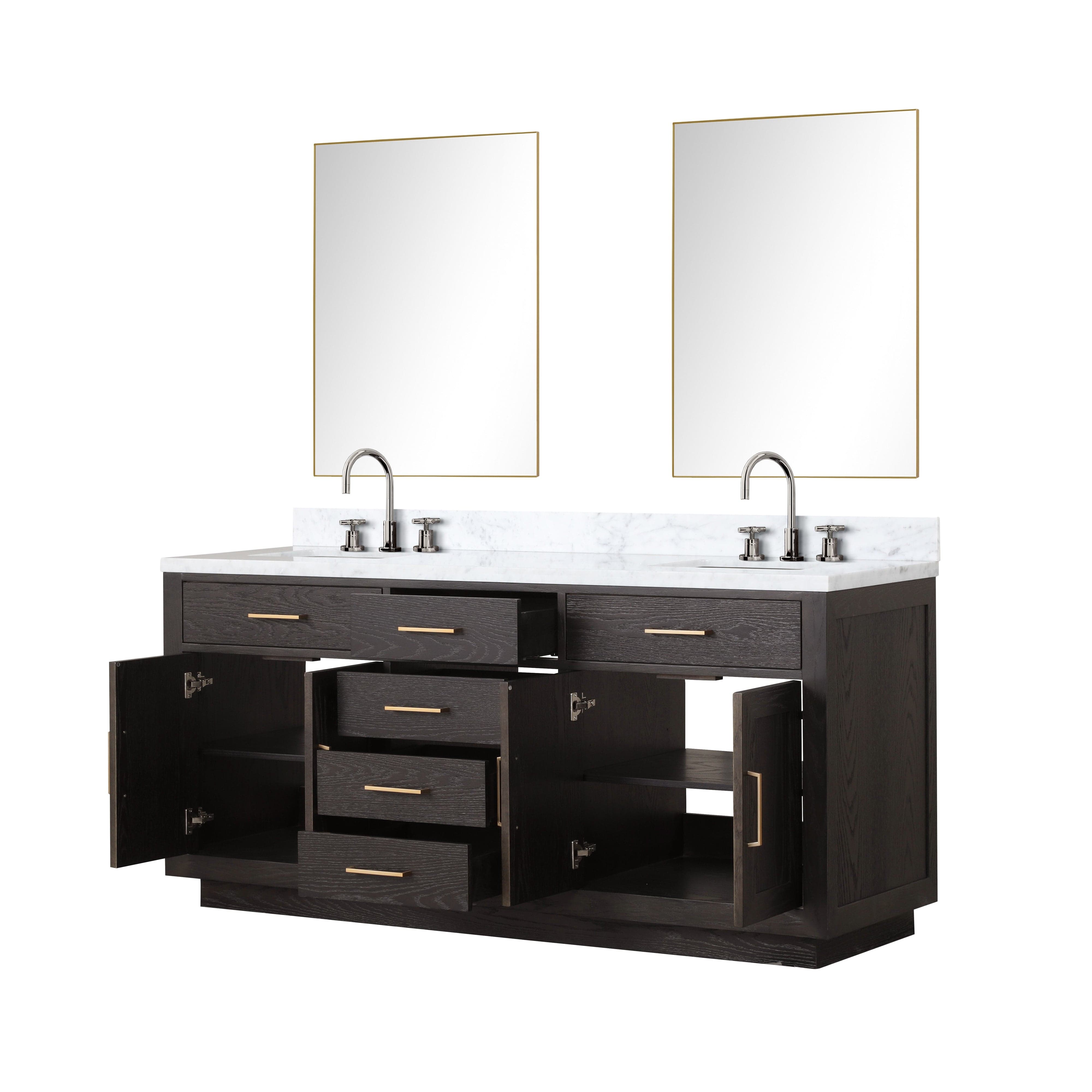 Abbey 72" x 22" Double Bath Vanity Bathroom Vanity - Shop at Home Craft Studio - 11