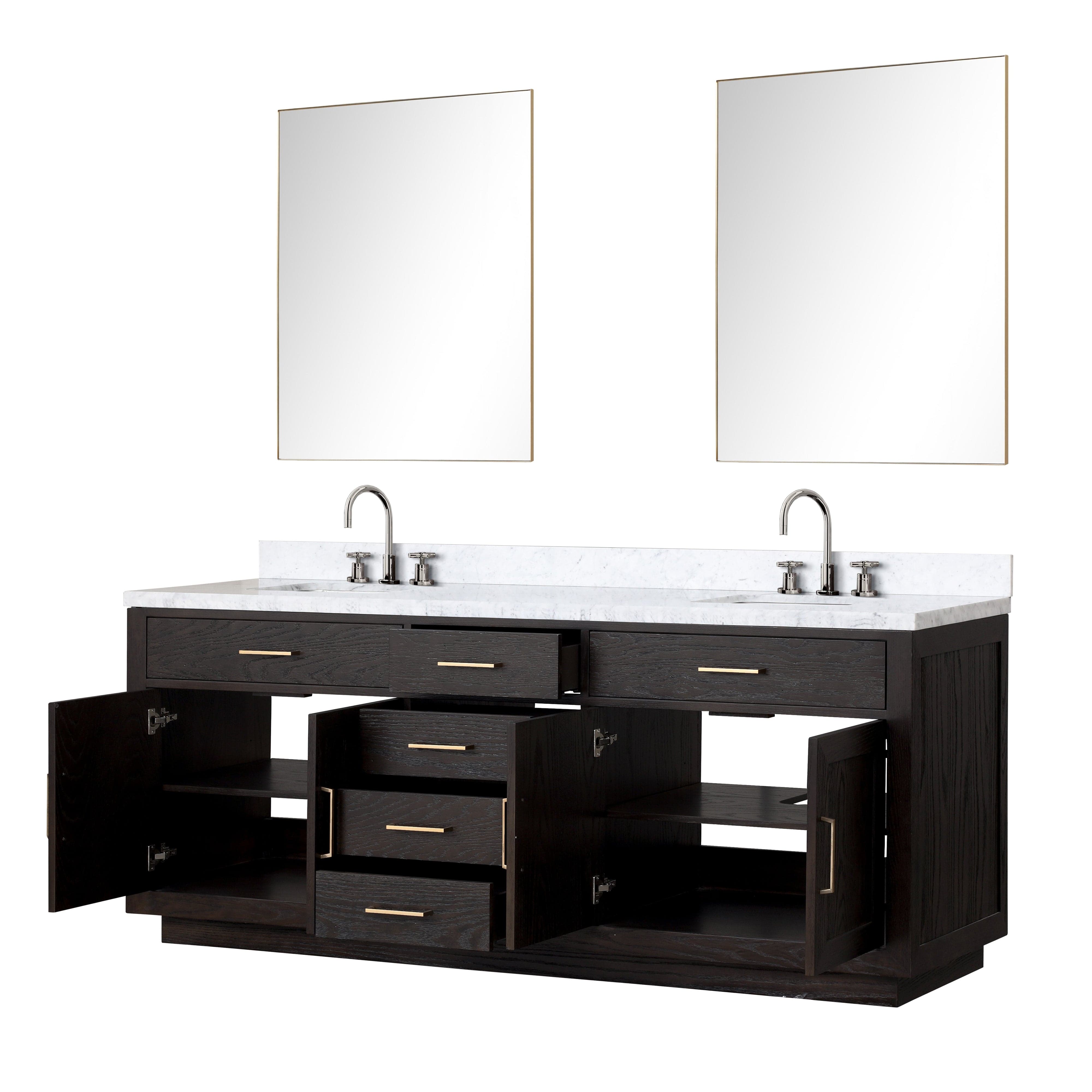 Abbey 84" x 22" Double Bath Vanity Bathroom Vanity - Shop at Home Craft Studio - 4