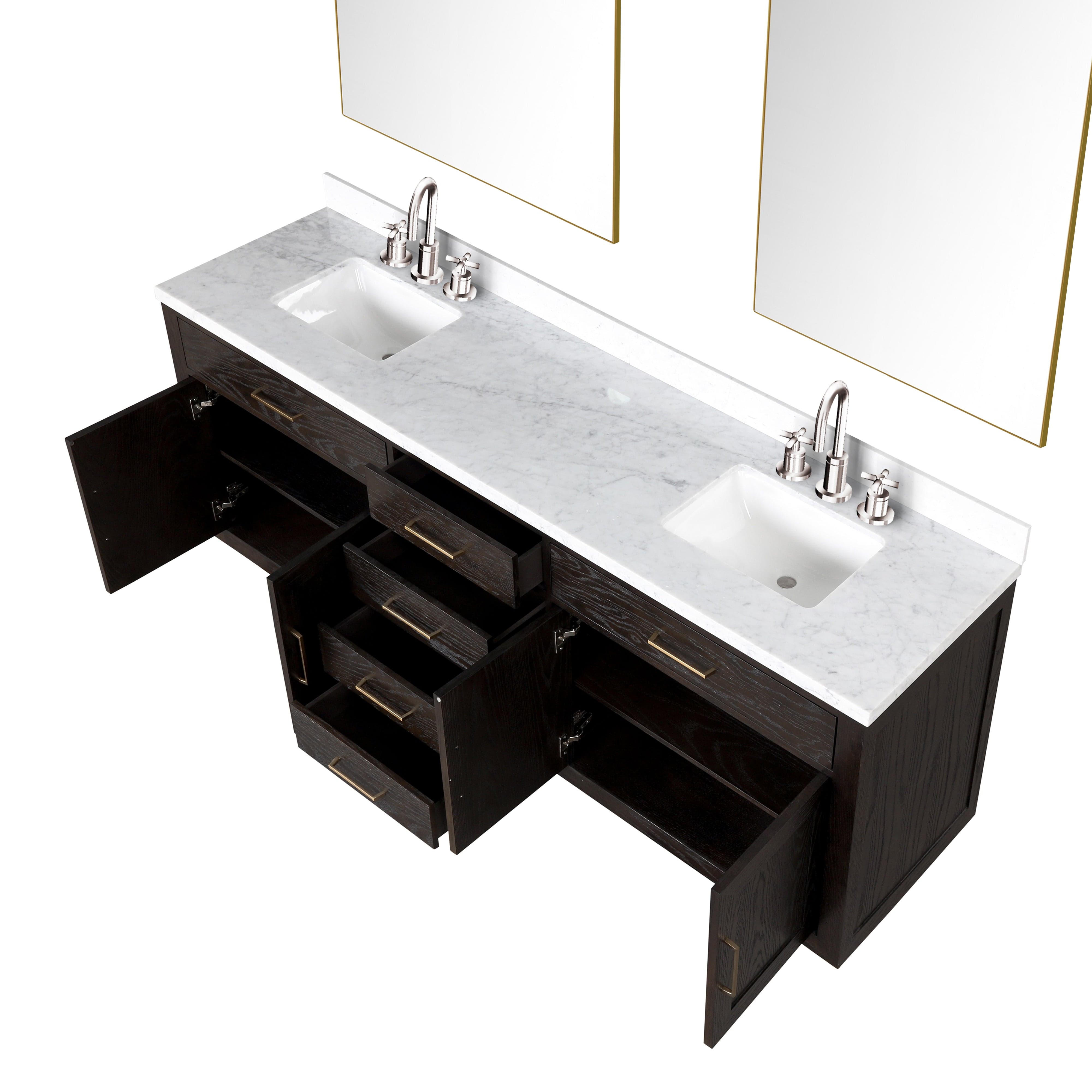 Abbey 84" x 22" Double Bath Vanity Bathroom Vanity - Shop at Home Craft Studio - 5