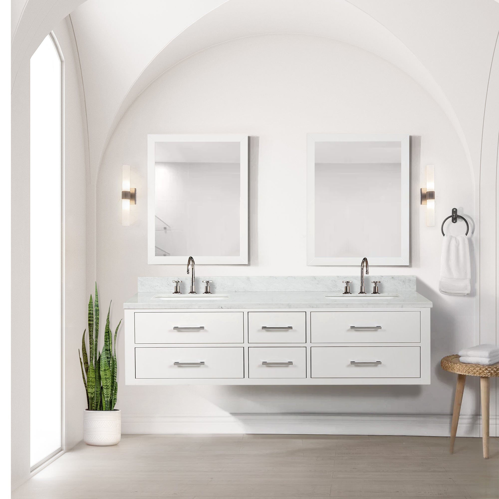 Castor 72" x 22" Double Bath Vanity Bathroom Vanity - Shop at Home Craft Studio - 6