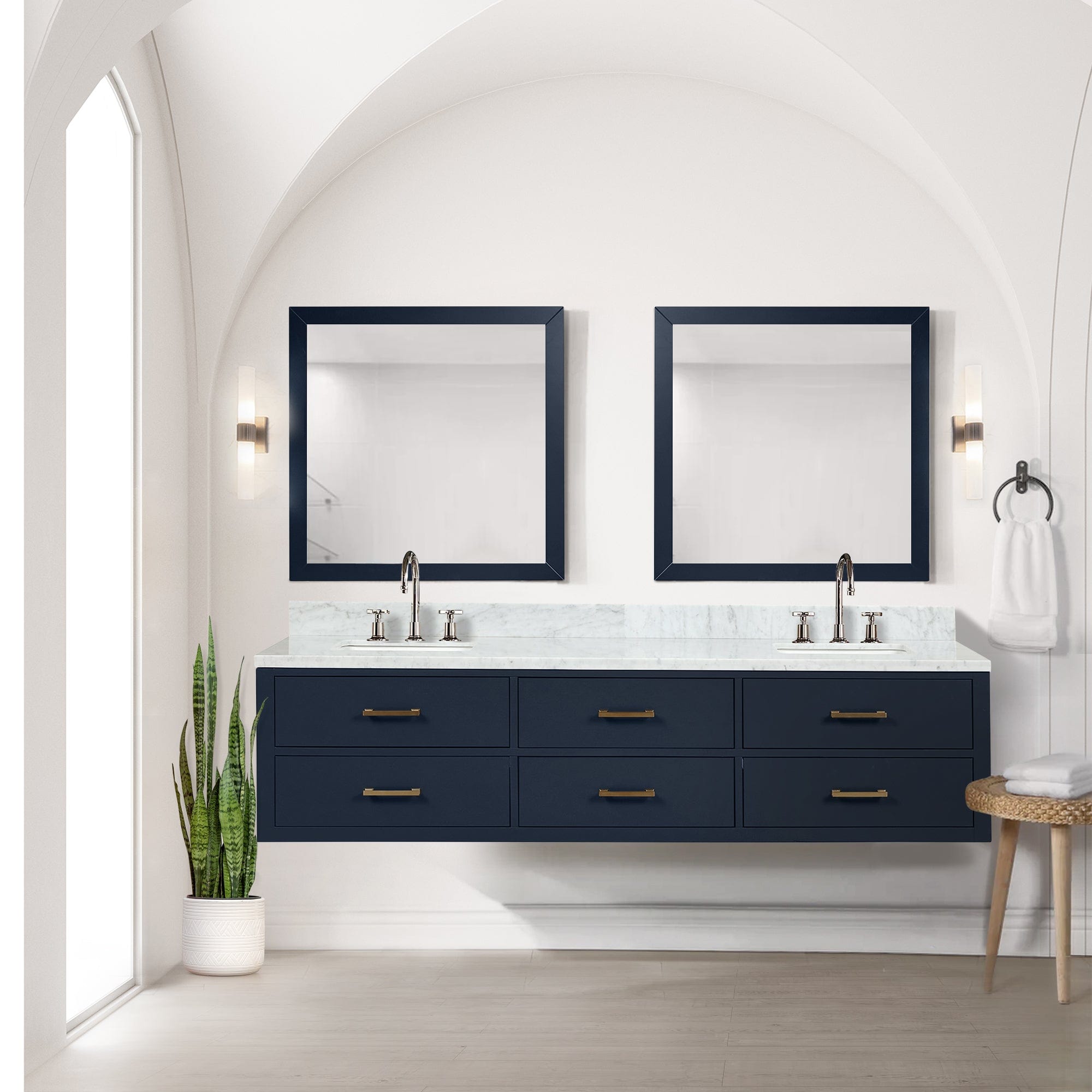 Castor 80" x 22" Double Bath Vanity Bathroom Vanity - Shop at Home Craft Studio - 2