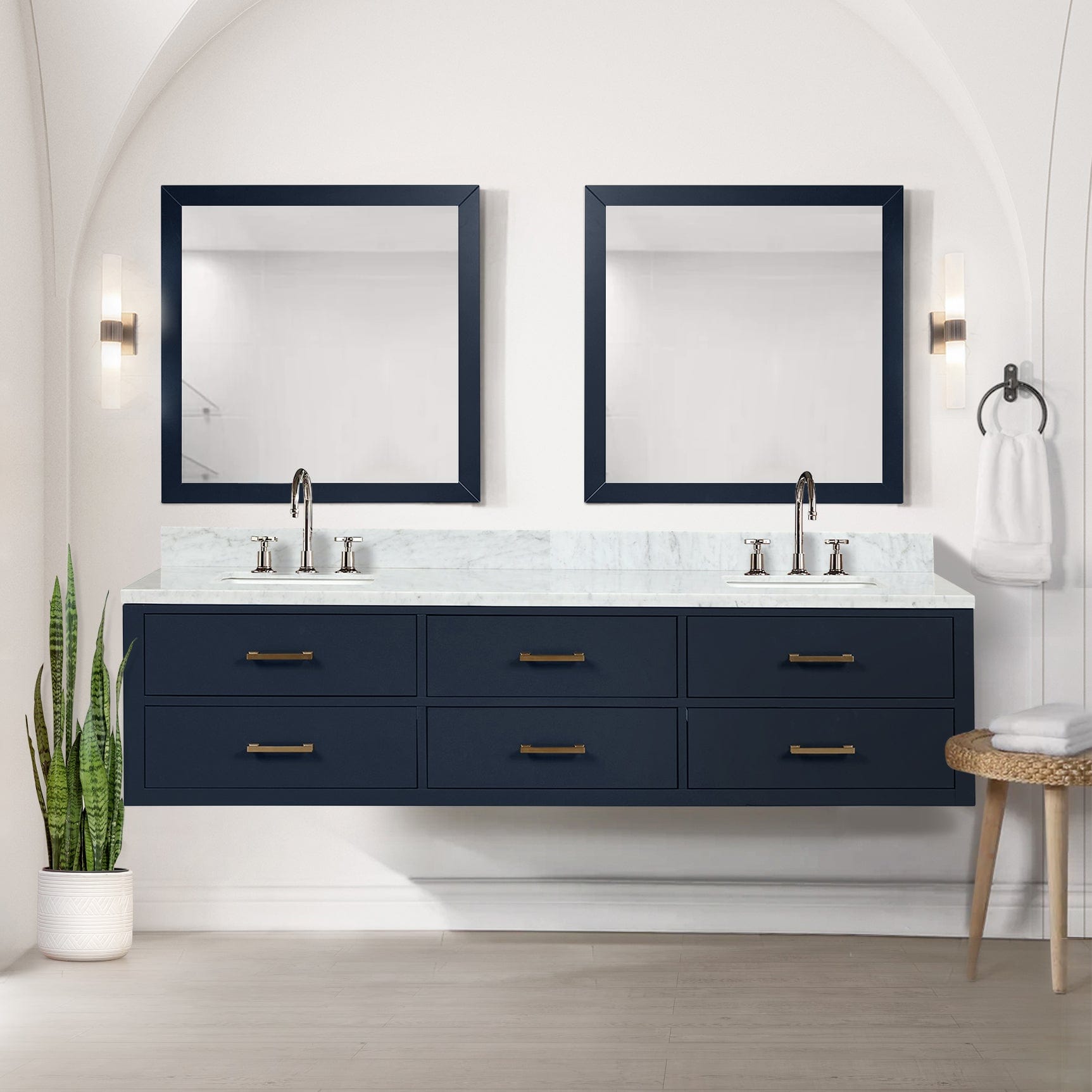 Castor 80" x 22" Double Bath Vanity Bathroom Vanity - Shop at Home Craft Studio - 3