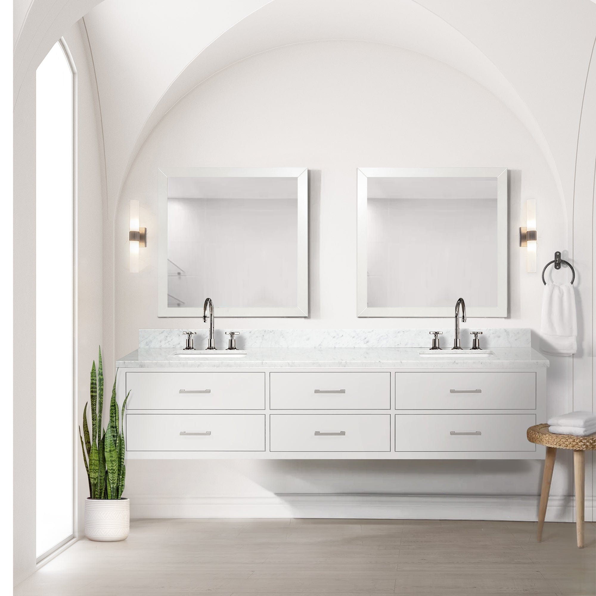 Castor 84" x 22" Double Bath Vanity Bathroom Vanity - Shop at Home Craft Studio - 5