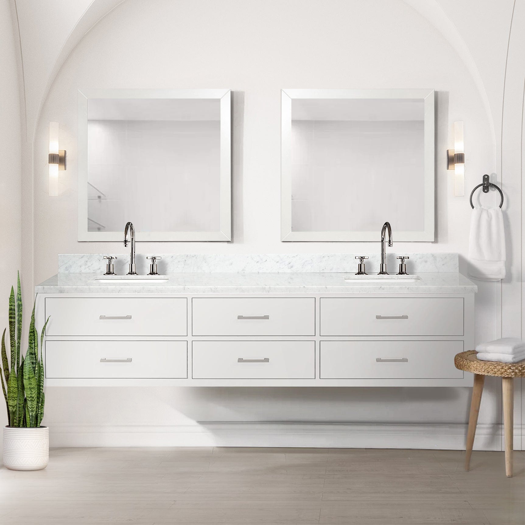 Castor 84" x 22" Double Bath Vanity Bathroom Vanity - Shop at Home Craft Studio - 7