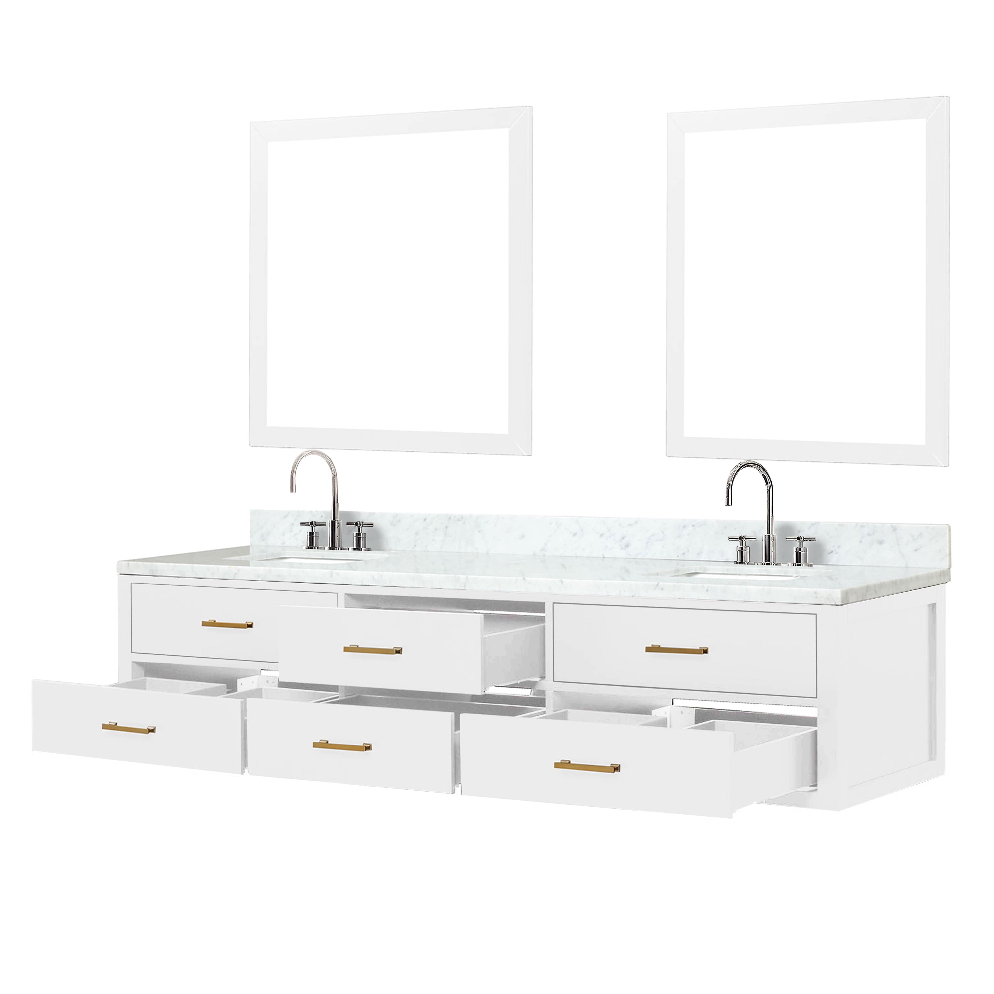 Castor 84" x 22" Double Bath Vanity Bathroom Vanity - Shop at Home Craft Studio - 9