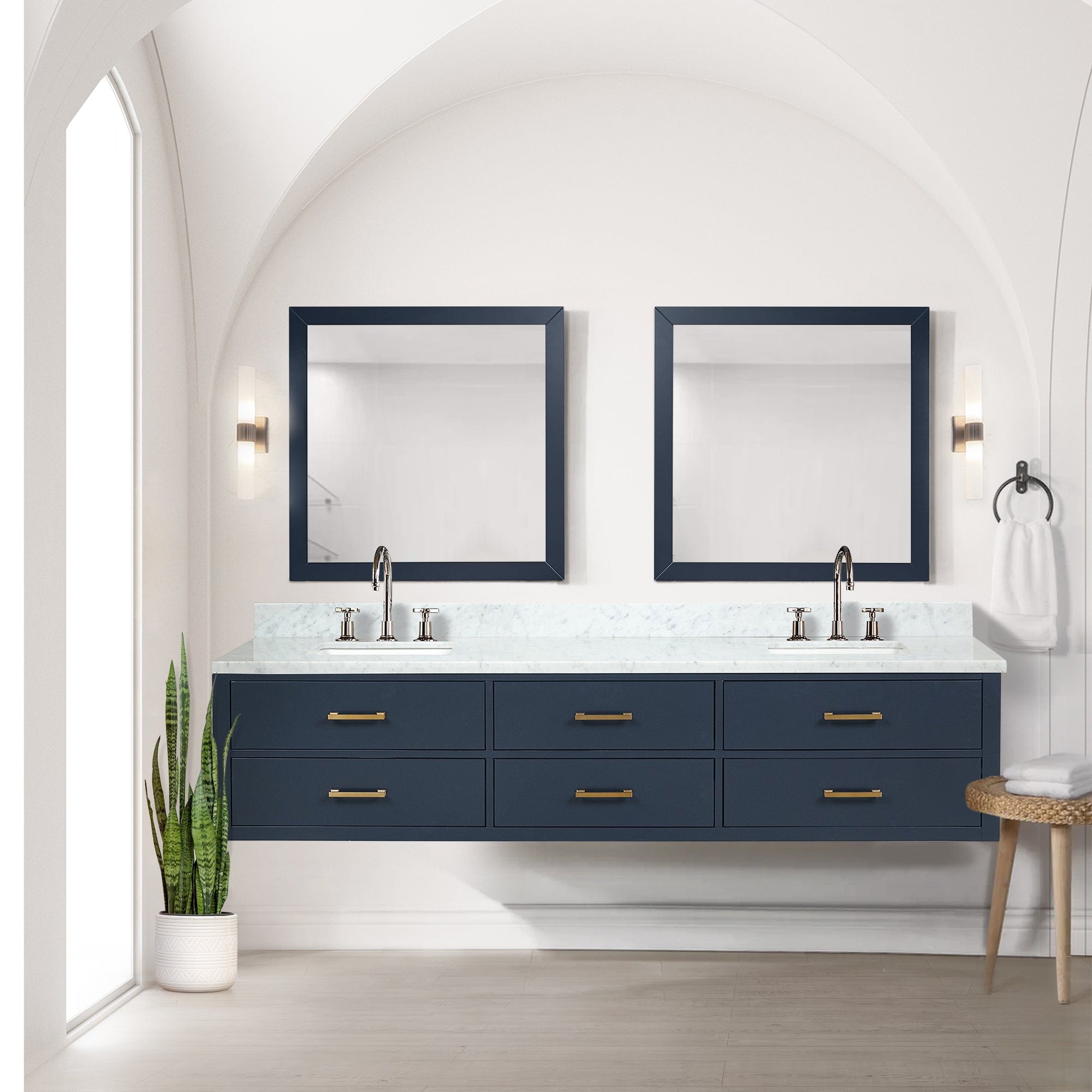 Castor 84" x 22" Double Bath Vanity Bathroom Vanity - Shop at Home Craft Studio - 2