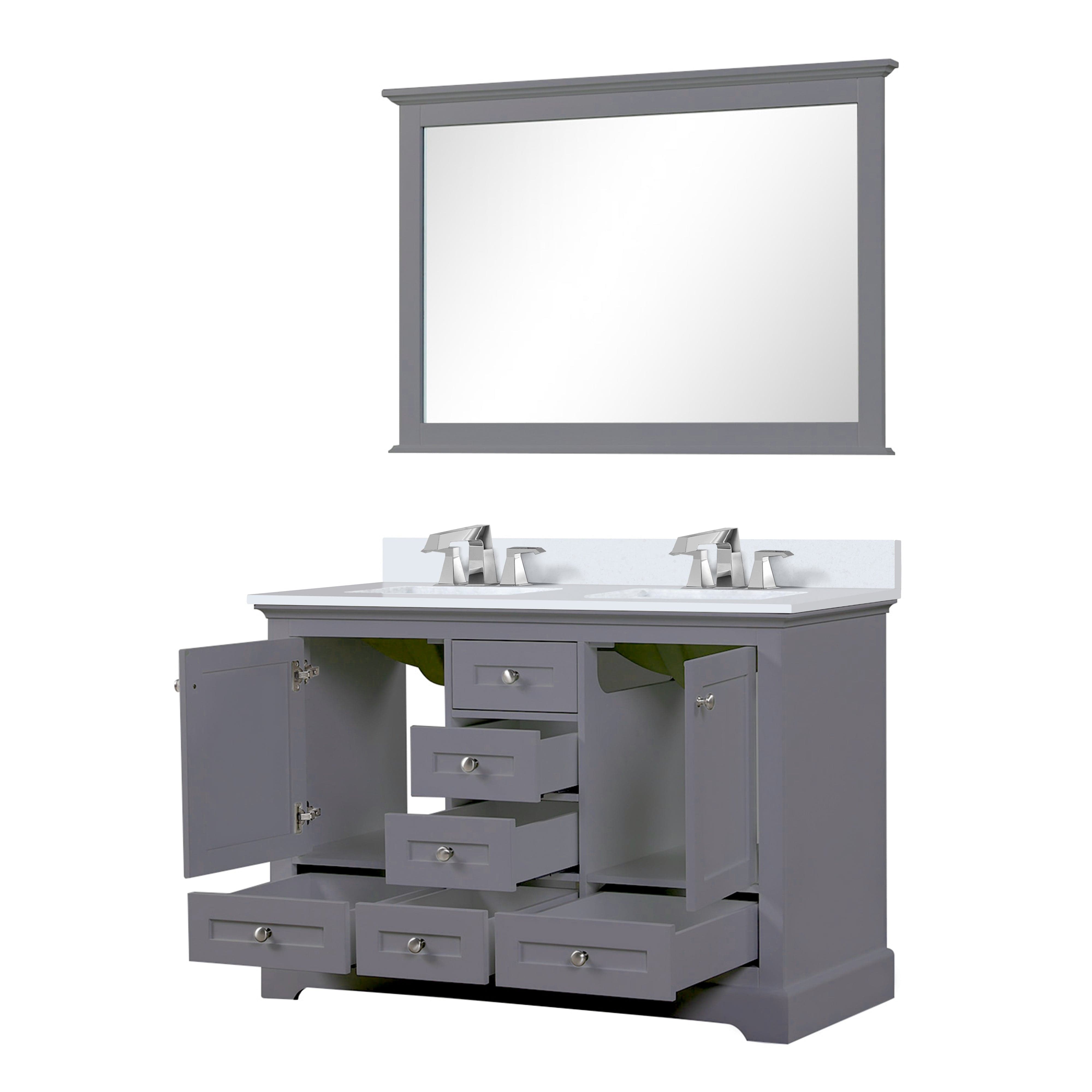 Dukes 48" x 22" Double Bath Vanity Bathroom Vanity - Shop at Home Craft Studio - 18