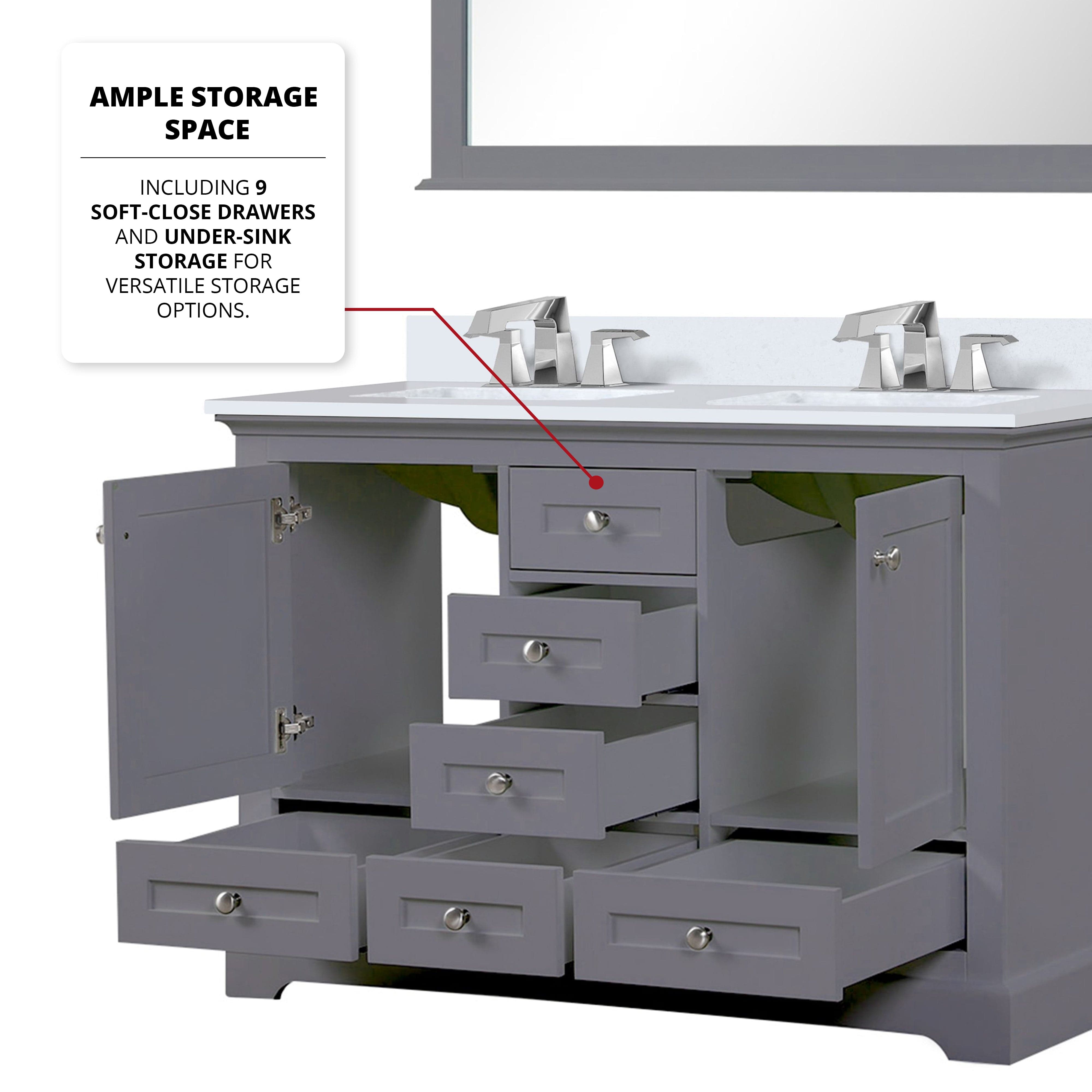 Dukes 48" x 22" Double Bath Vanity Bathroom Vanity - Shop at Home Craft Studio - 20