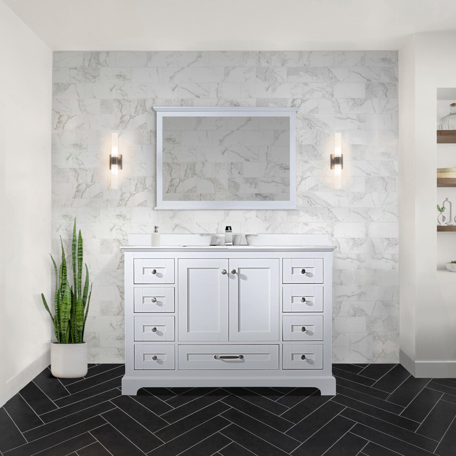 Dukes 48" x 22" Single Bath Vanity Bathroom Vanity - Shop at Home Craft Studio - 8