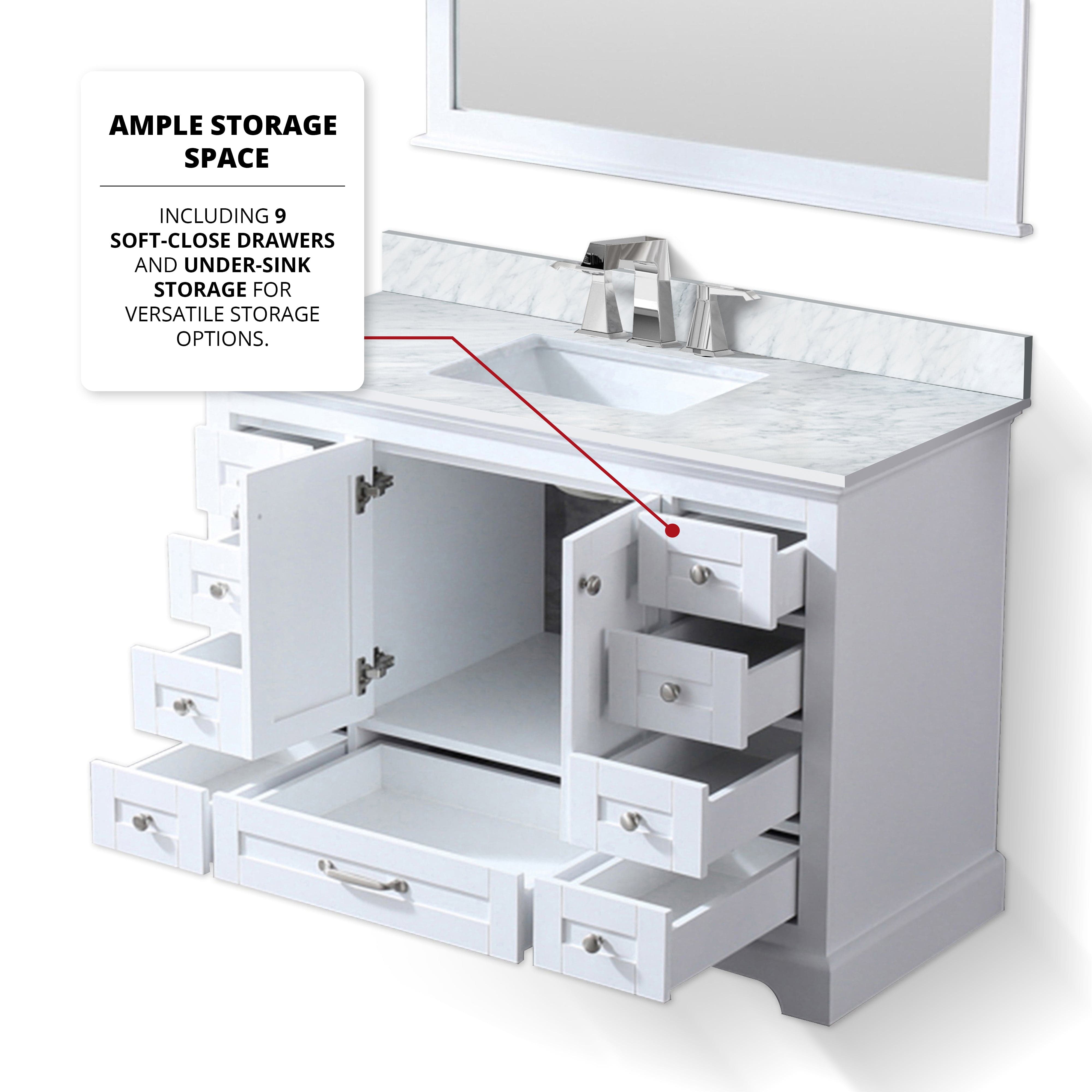 Dukes 48" x 22" Single Bath Vanity Bathroom Vanity - Shop at Home Craft Studio - 9