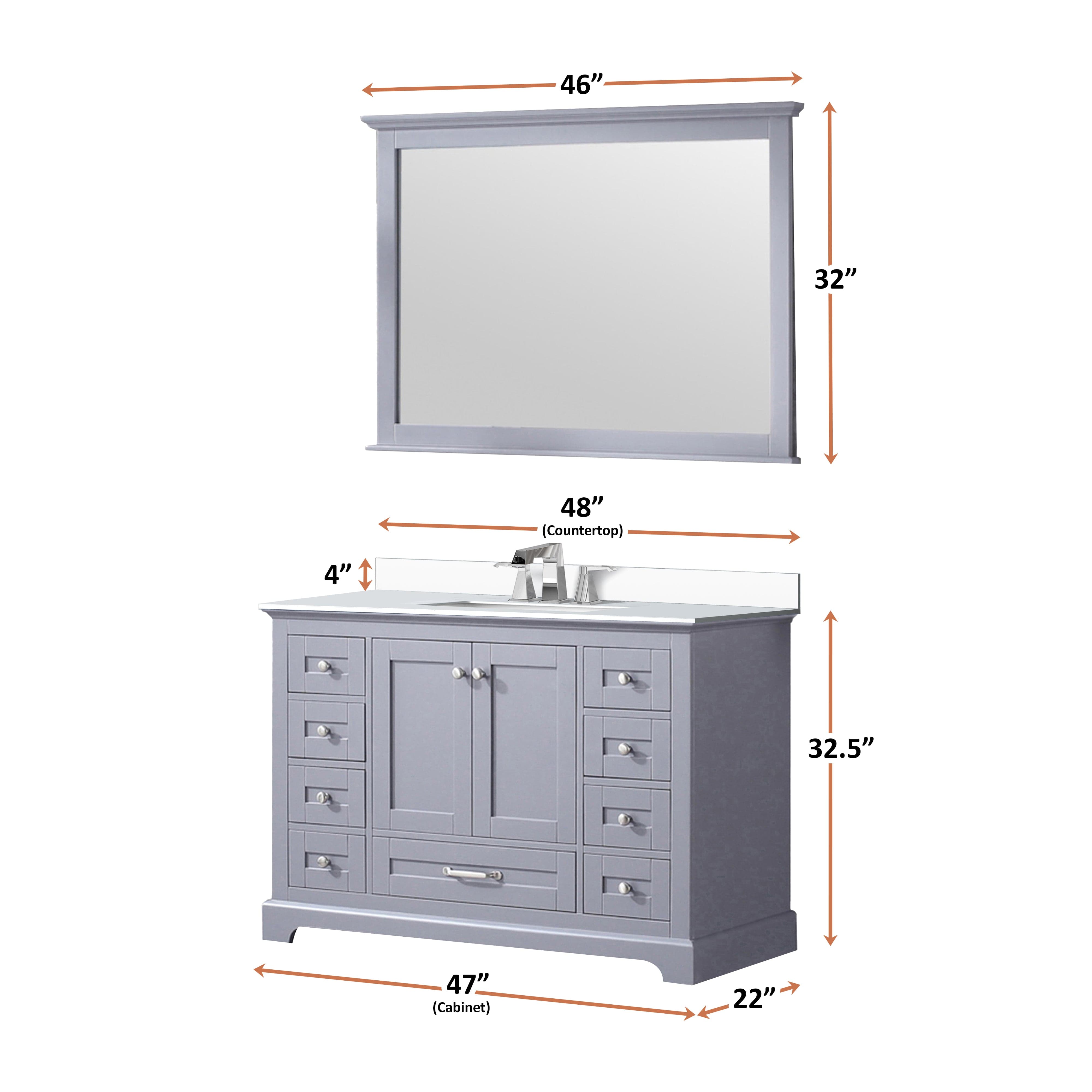 Dukes 48" x 22" Single Bath Vanity Bathroom Vanity - Shop at Home Craft Studio - 27