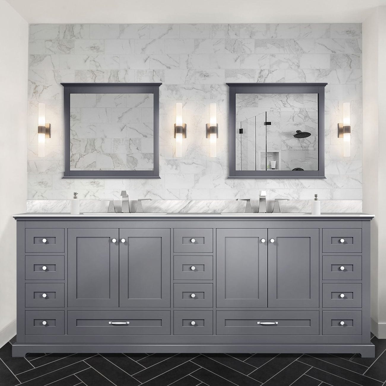 Dukes 84" x 22" Double Bath Vanity Bathroom Vanity - Shop at Home Craft Studio - 17