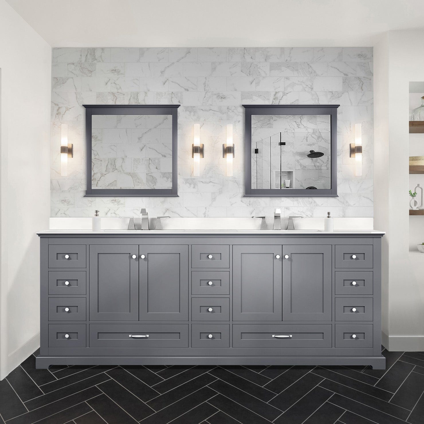 Dukes 84" x 22" Double Bath Vanity Bathroom Vanity - Shop at Home Craft Studio - 23