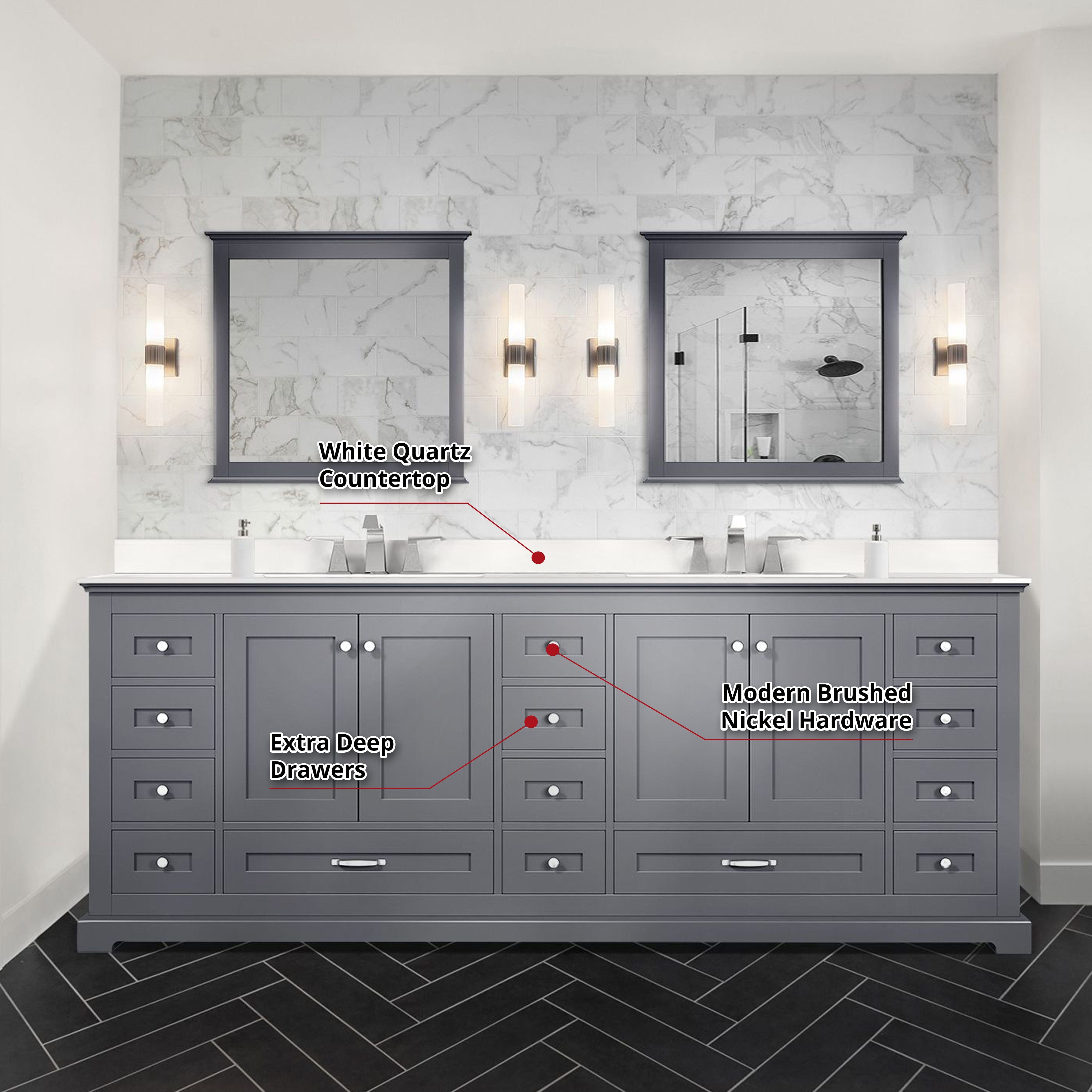 Dukes 84" x 22" Double Bath Vanity Bathroom Vanity - Shop at Home Craft Studio - 29