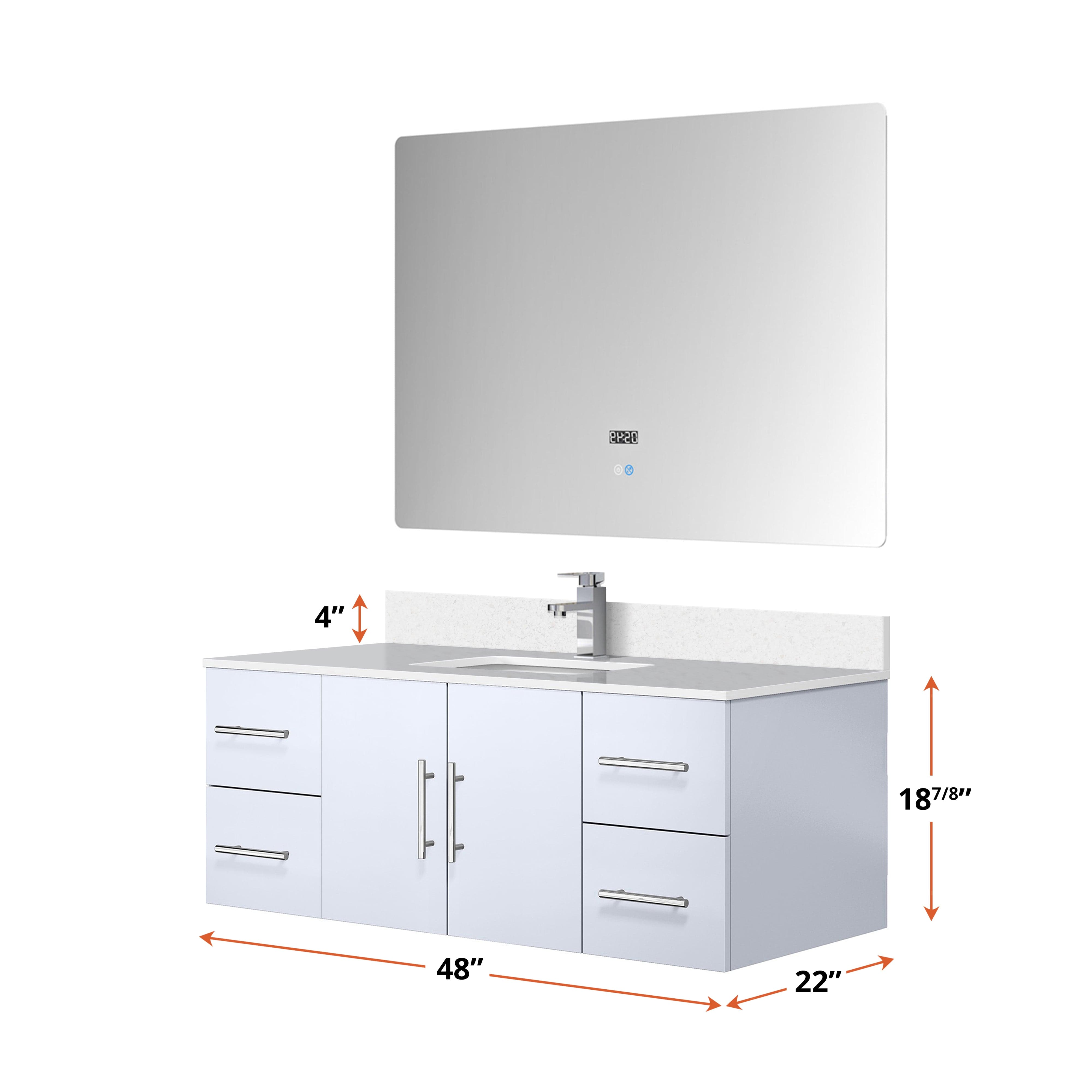 Geneva 48" x 22" Bath Vanity Bathroom Vanity - Shop at Home Craft Studio - 9