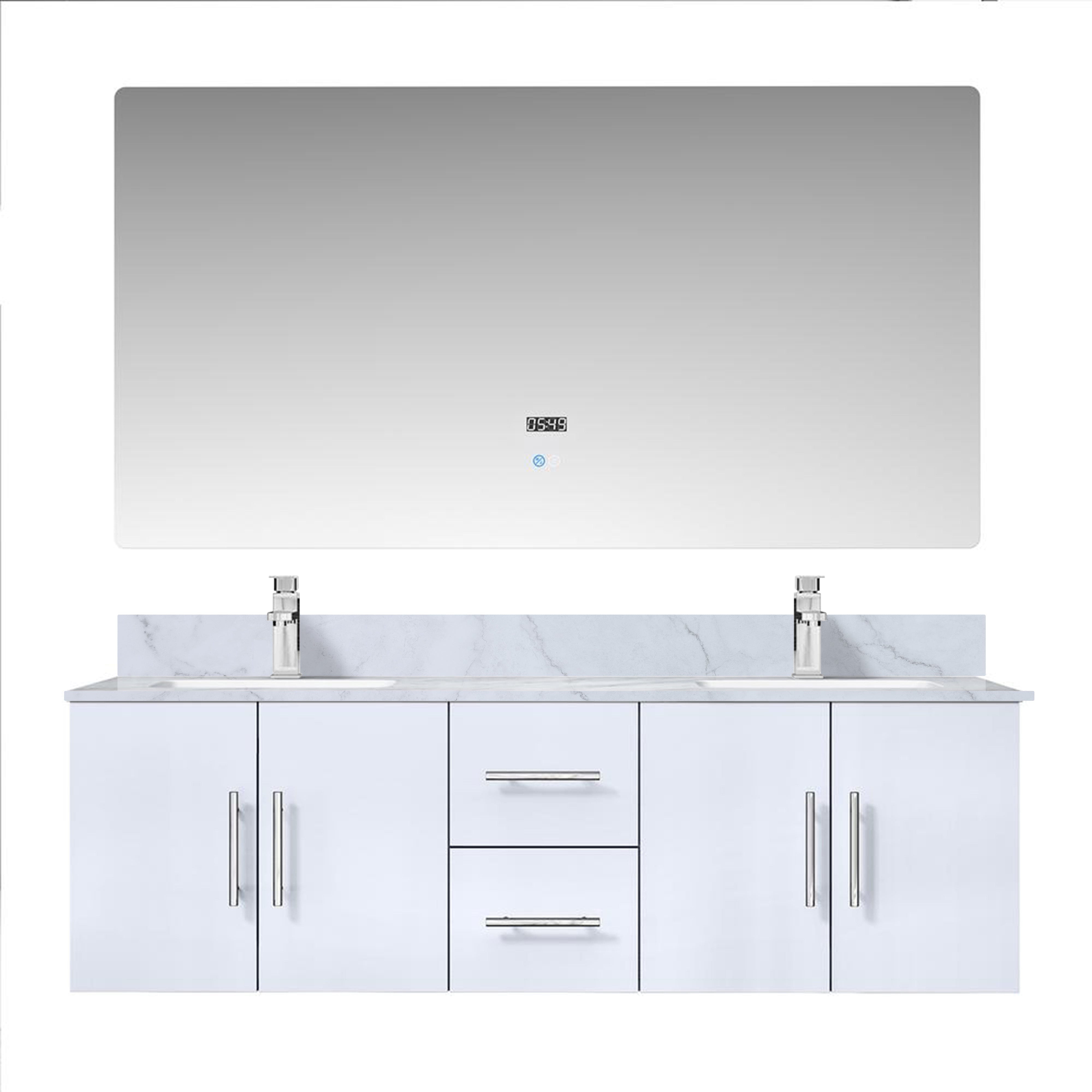 Geneva 60" x 22" Double Bath Vanity - Shop at Home Craft Studio - 5