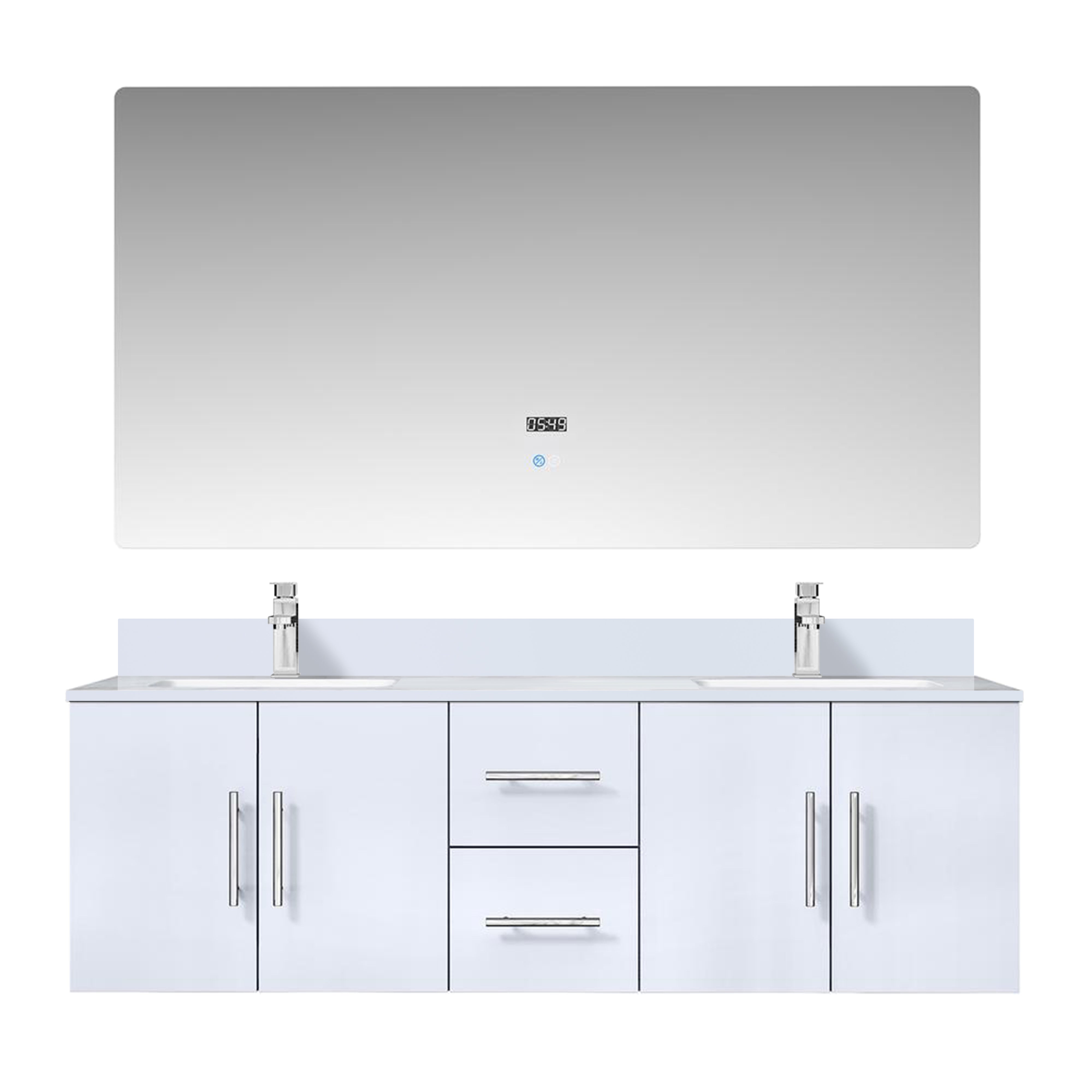 Geneva 60" x 22" Double Bath Vanity - Shop at Home Craft Studio - 8