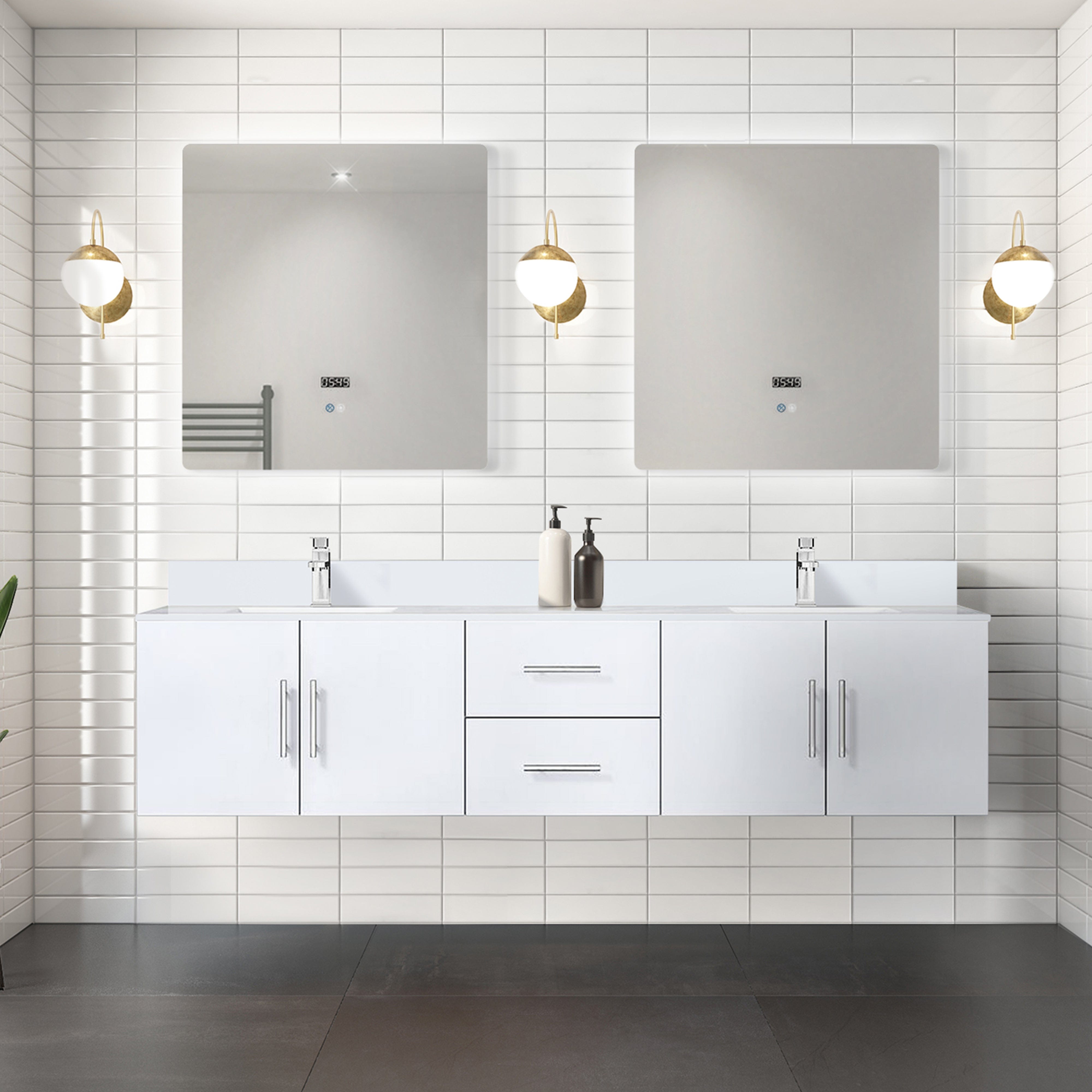 Geneva 80" x 22" Double Bath Vanity Bathroom Vanity - Shop at Home Craft Studio - 5