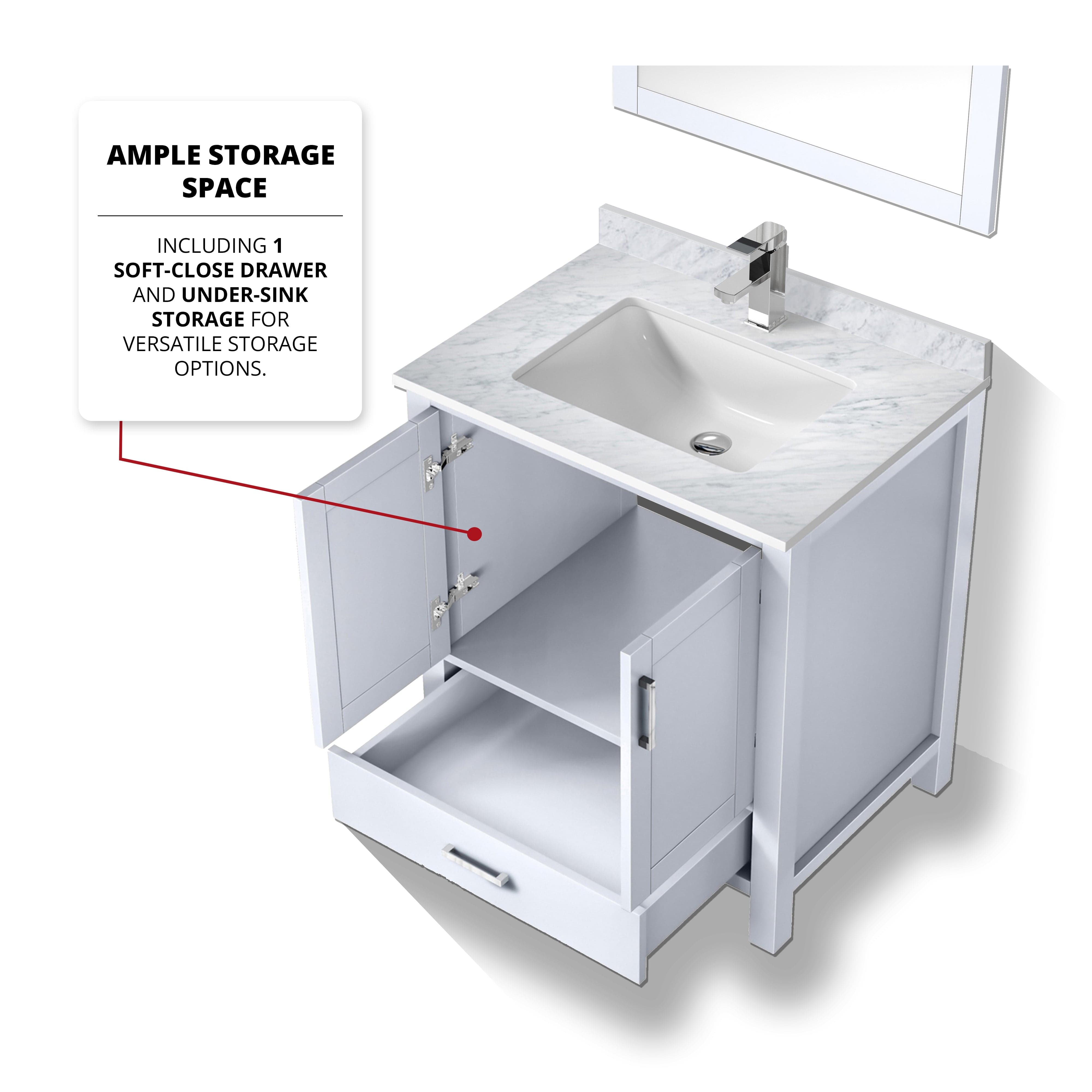 Jacques 30" x 22" Bath Vanity Bathroom Vanity - Shop at Home Craft Studio - 8