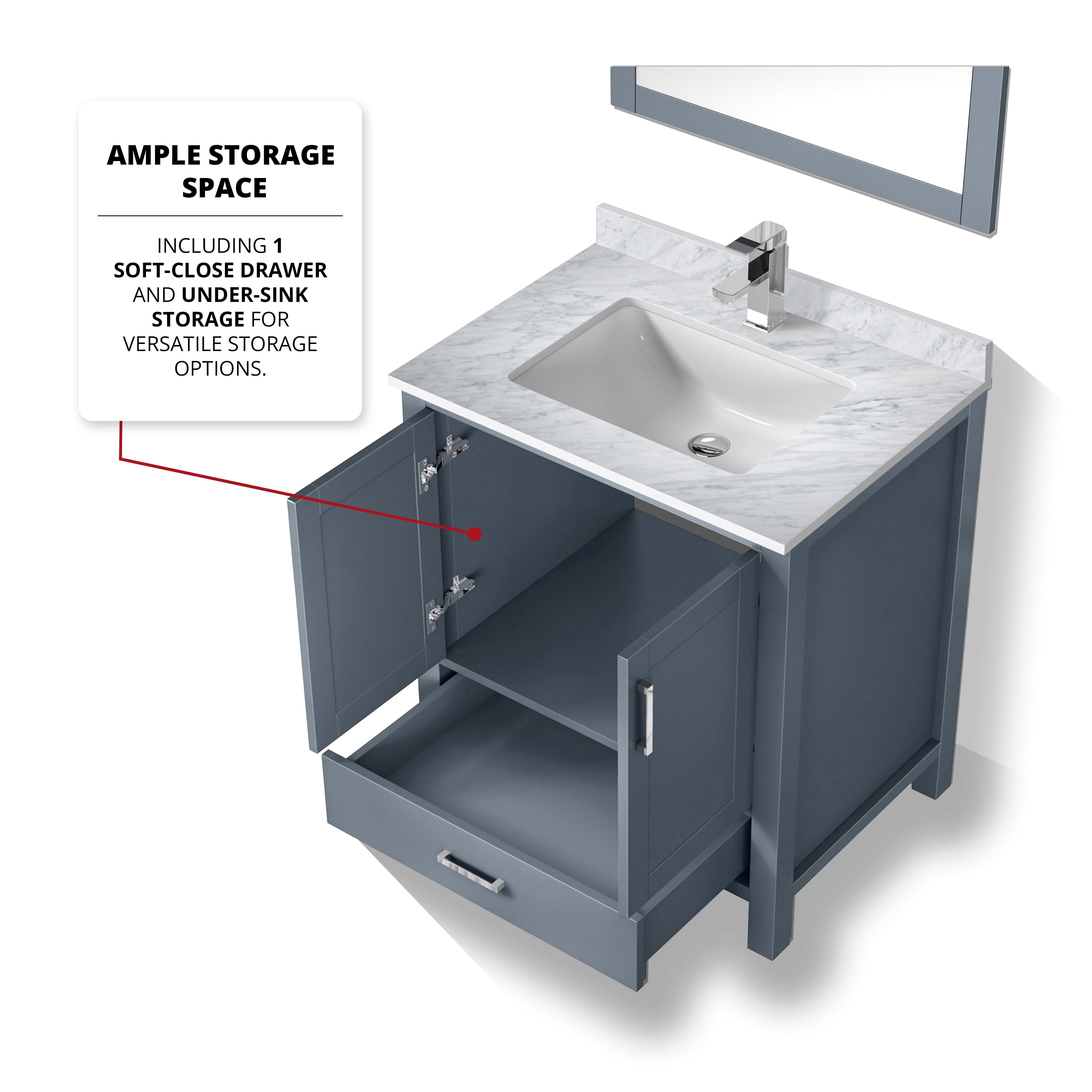 Jacques 30" x 22" Bath Vanity Bathroom Vanity - Shop at Home Craft Studio - 30