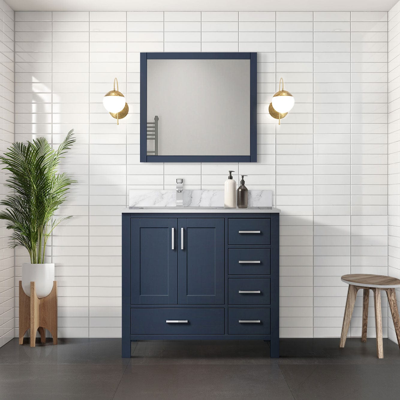 Jacques 36" x 22" Left Offset Bath Vanity Bathroom Vanity - Shop at Home Craft Studio - 18