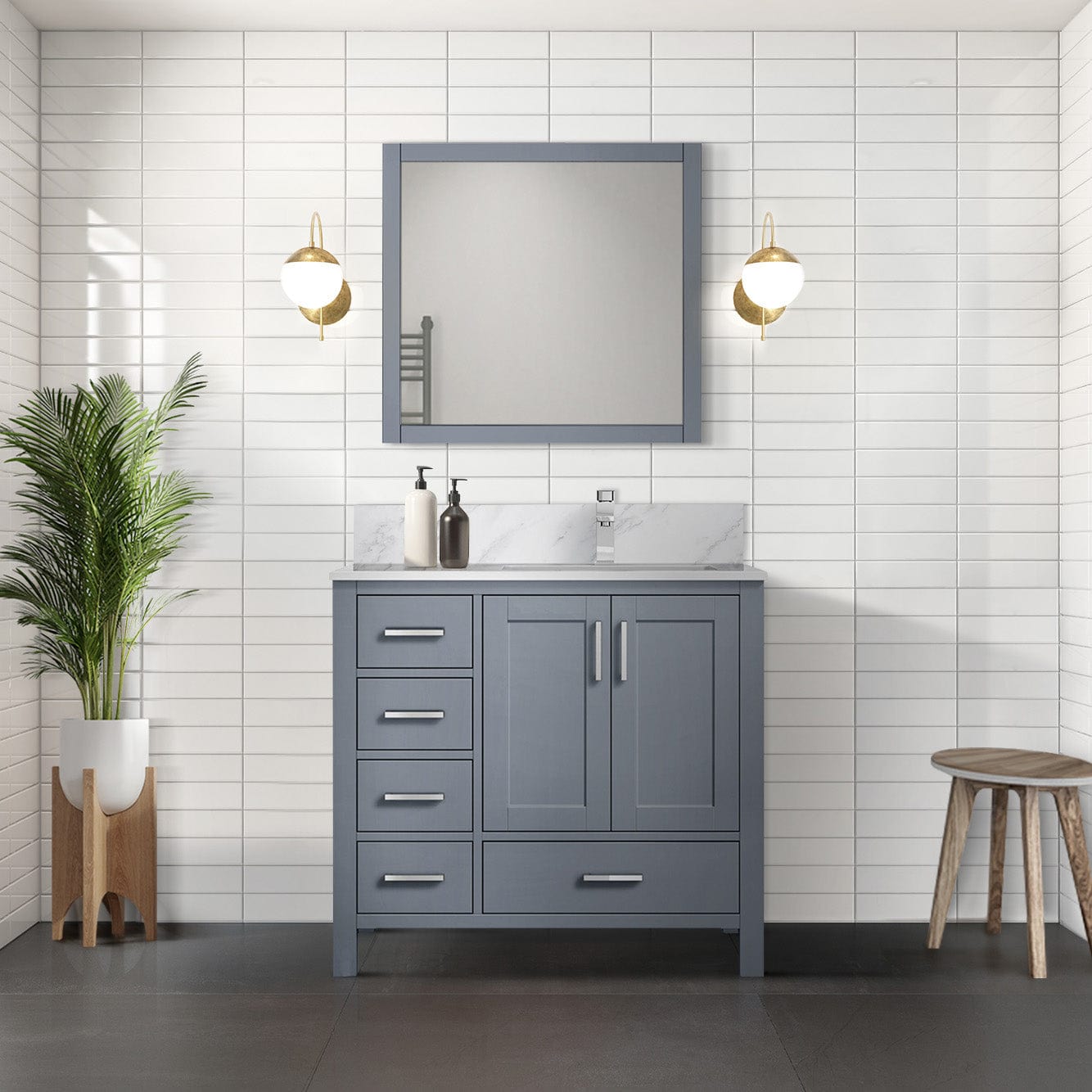 Jacques 36" x 22" Right Offset Bath Vanity Bathroom Vanity - Shop at Home Craft Studio - 19