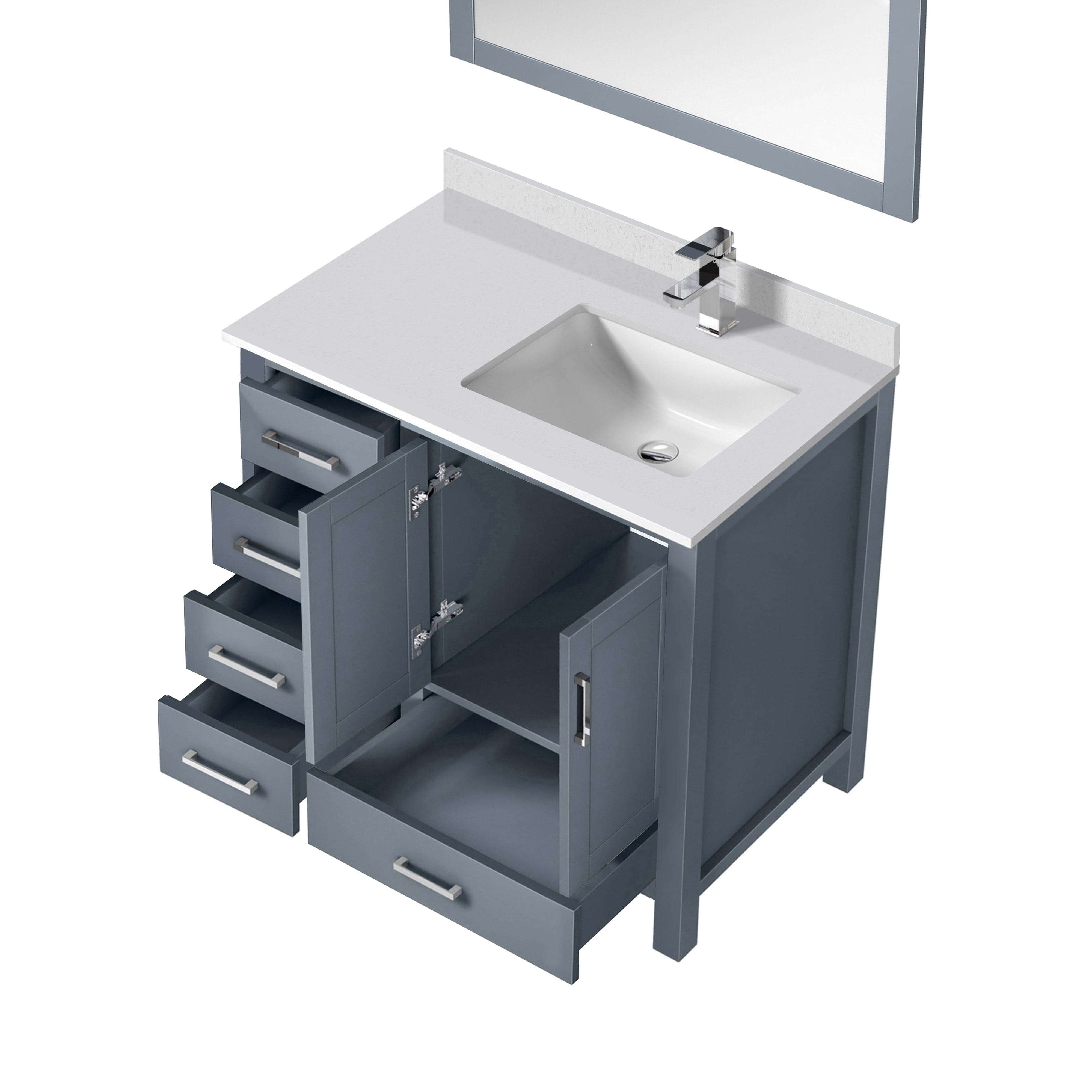 Jacques 36" x 22" Right Offset Bath Vanity Bathroom Vanity - Shop at Home Craft Studio - 26