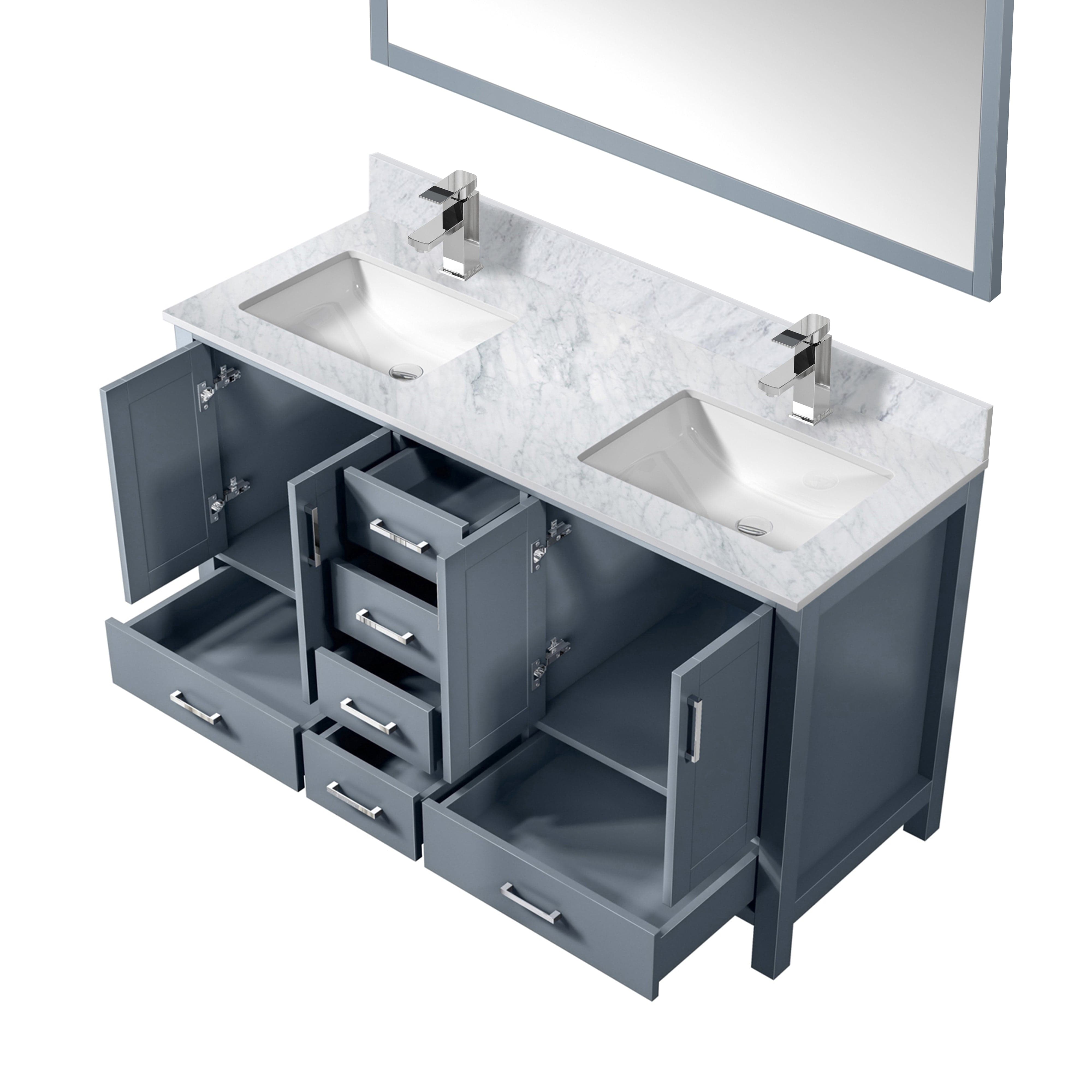 Jacques 60" x 22" Double Bath Vanity Bathroom Vanity - Shop at Home Craft Studio - 20