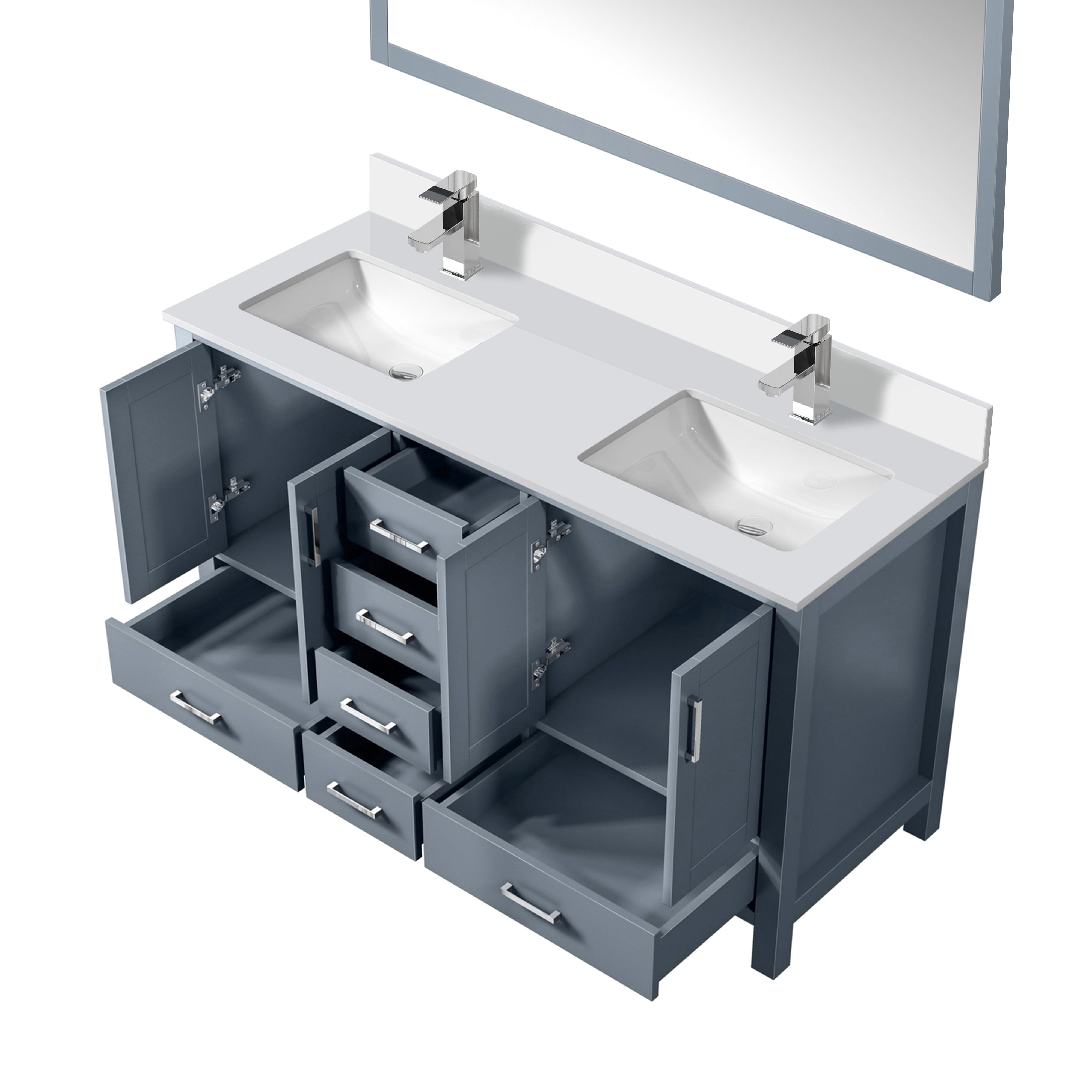 Jacques 60" x 22" Double Bath Vanity Bathroom Vanity - Shop at Home Craft Studio - 25