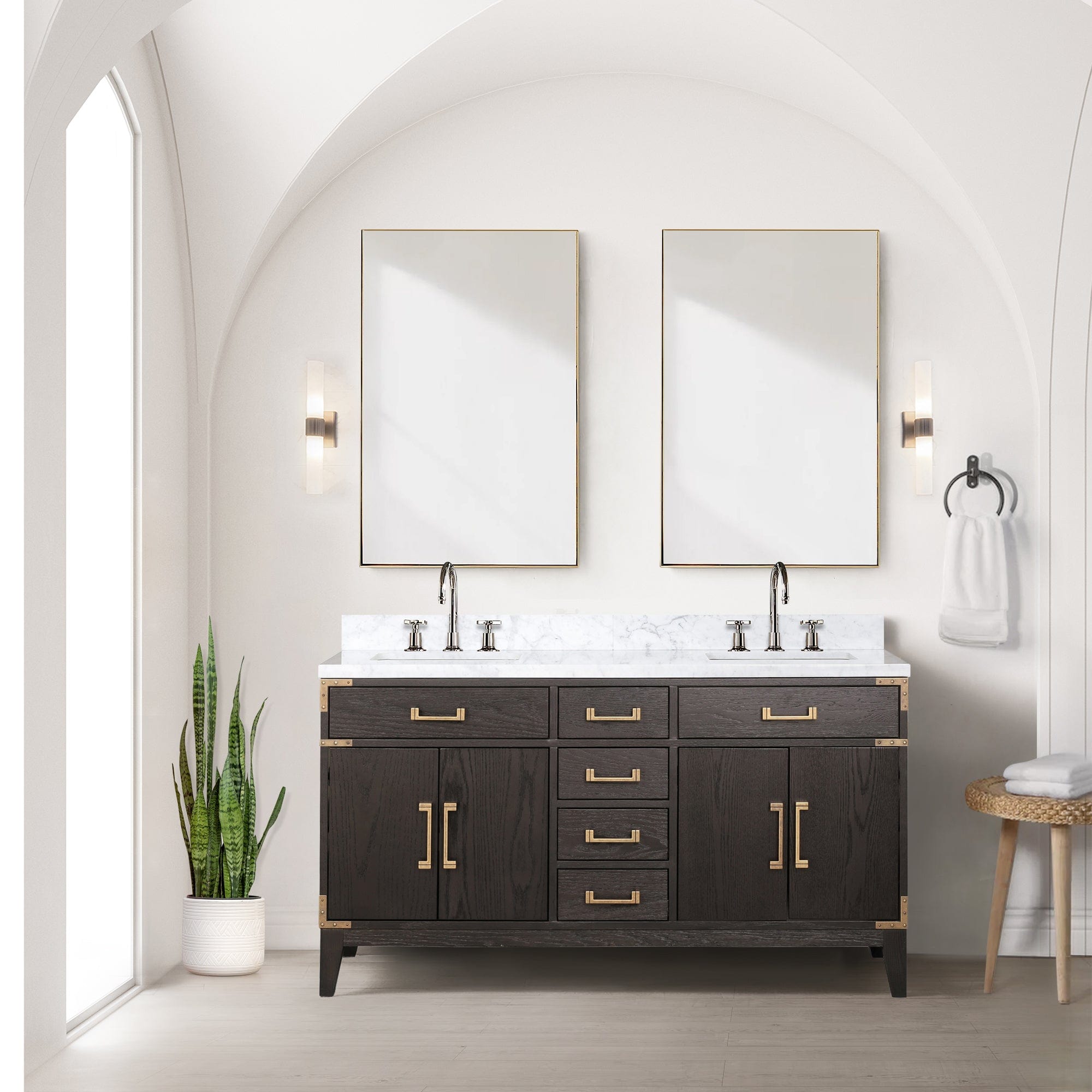 Laurel 60" x 22" Double Bath Vanity Bathroom Vanity - Shop at Home Craft Studio - 9
