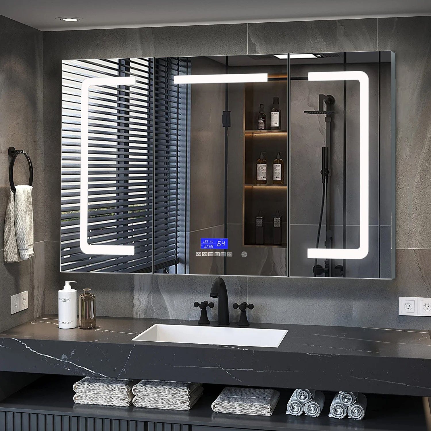 Lesina LED Medicine Cabinet w/ Defogger LED Medicine Cabinet - Shop at Home Craft Studio - 1