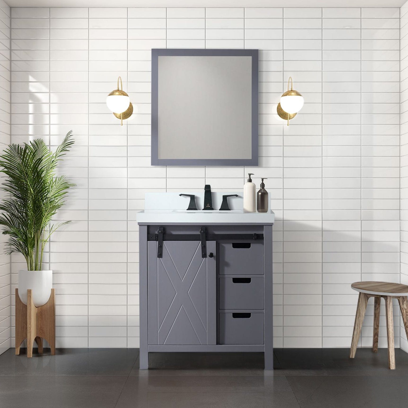Marsyas 30" x 22" Single Bath Vanity Bathroom Vanity - Shop at Home Craft Studio - 5