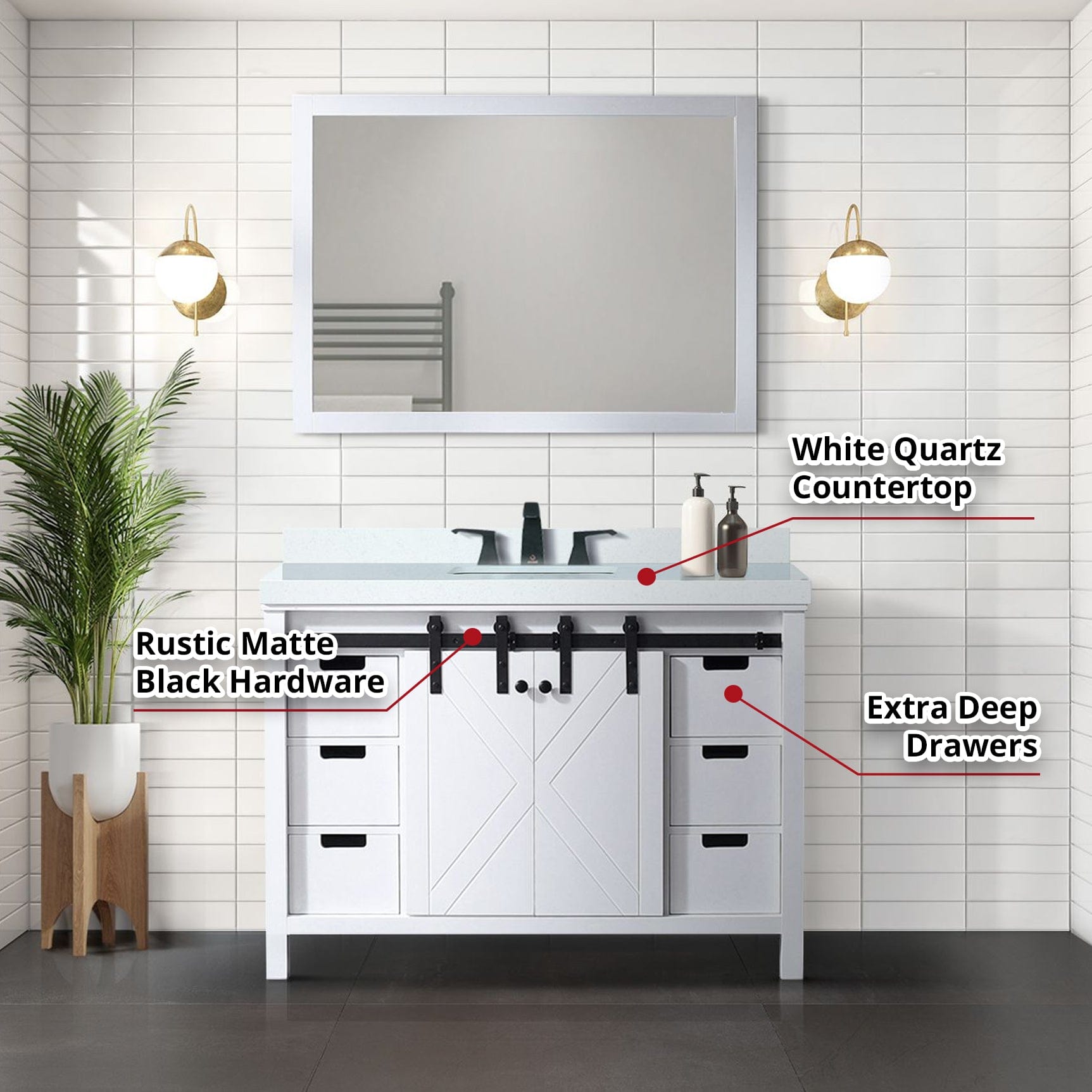 Marsyas 48" x 22" Single Bath Vanity Bathroom Vanity - Shop at Home Craft Studio - 19